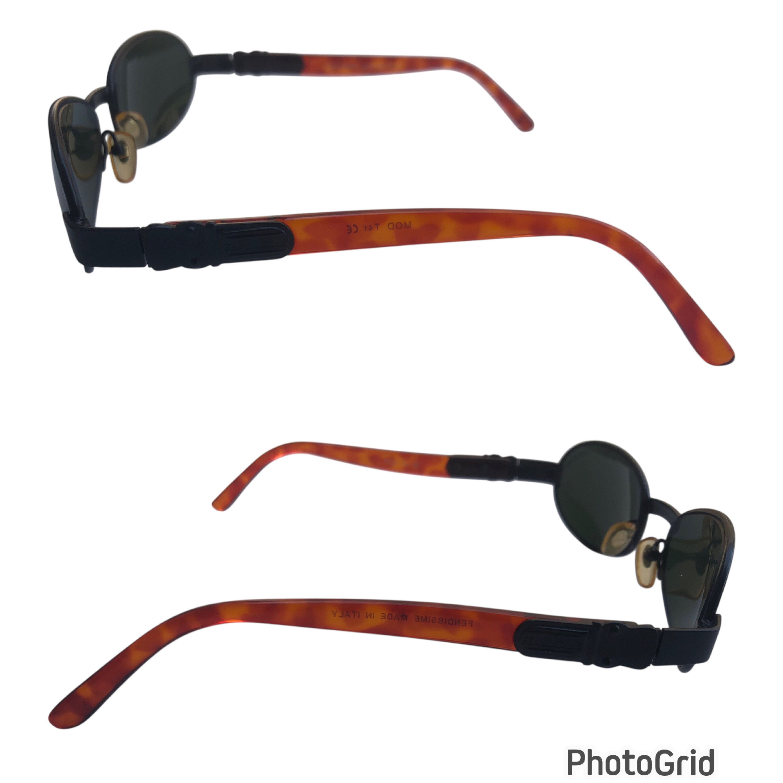 Fendi 🔥Vintage FENDISSIME by FENDI Mod.T41 Oval Gorpcore Eyewear Size ONE SIZE - 7 Thumbnail