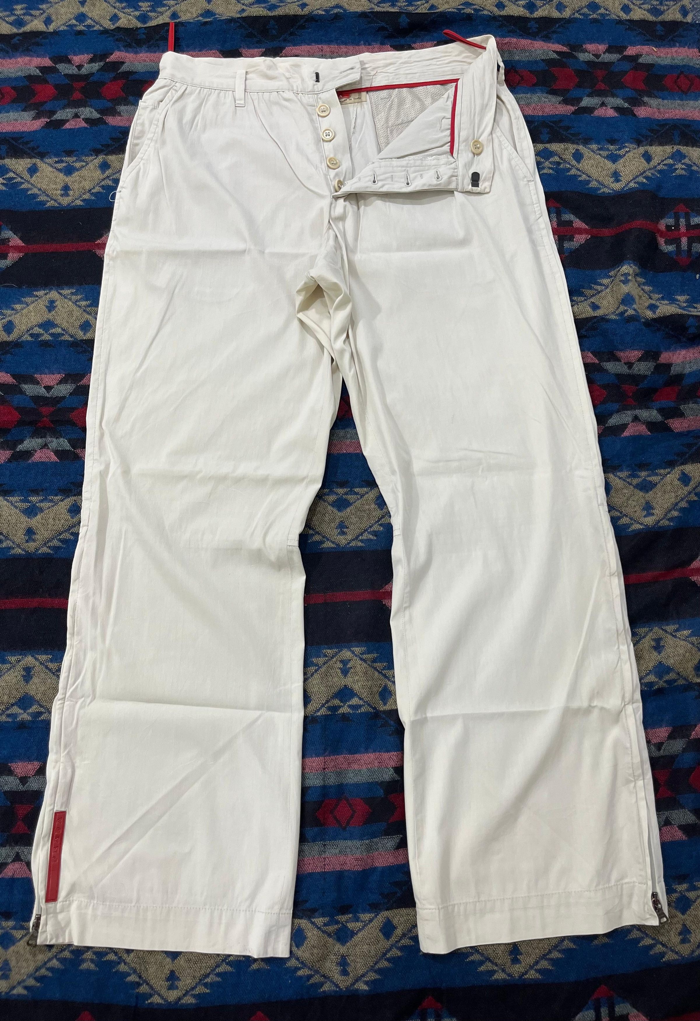 Prada Vintage Prada Sport Side Zip Pants Size US 30 / EU 46 - 2 Thumbnail