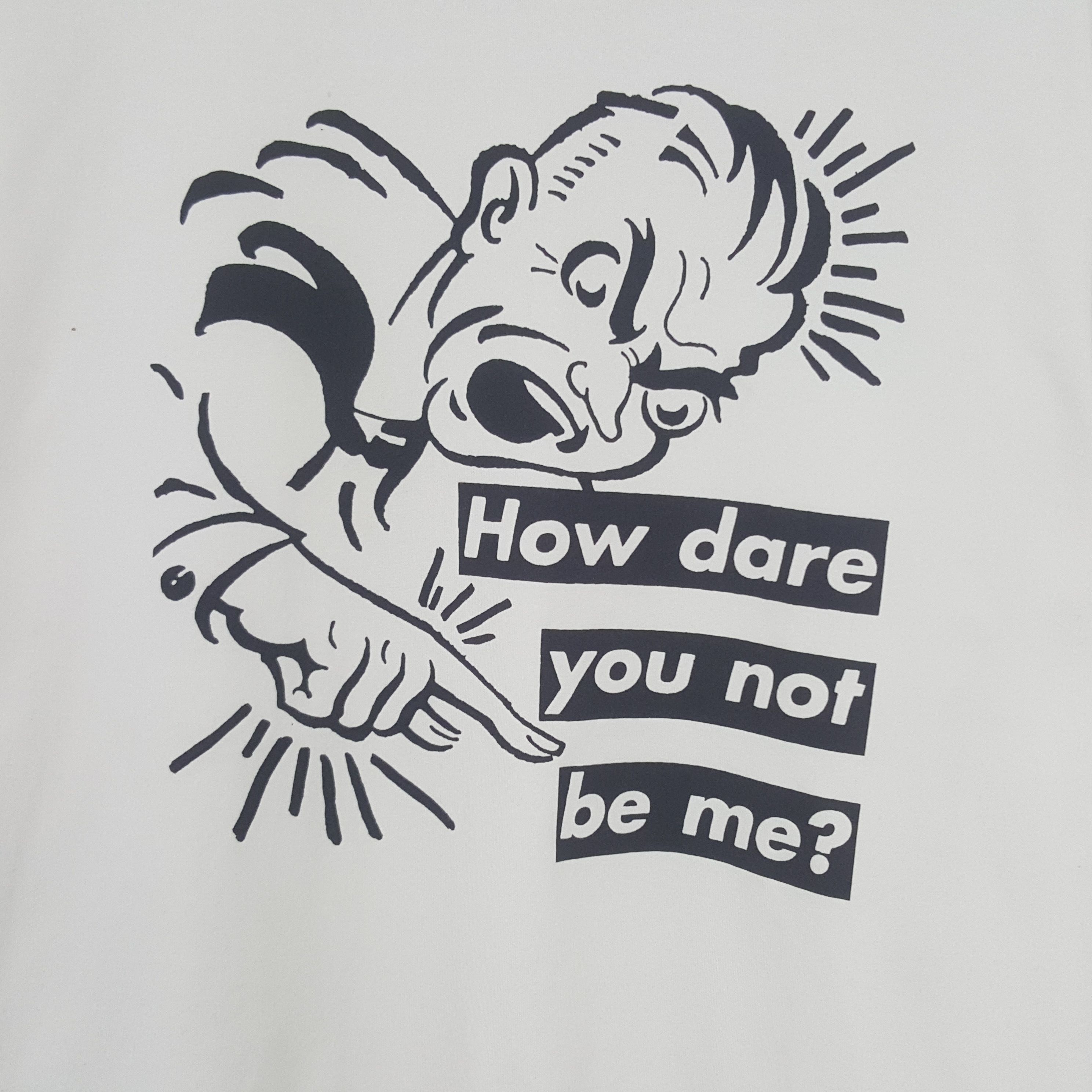 Barbara Kruger × Uniqlo × Vintage Vintage Barbara Kruger How Dare You not Be Me Tshirt Size US XL / EU 56 / 4 - 2 Thumbnail