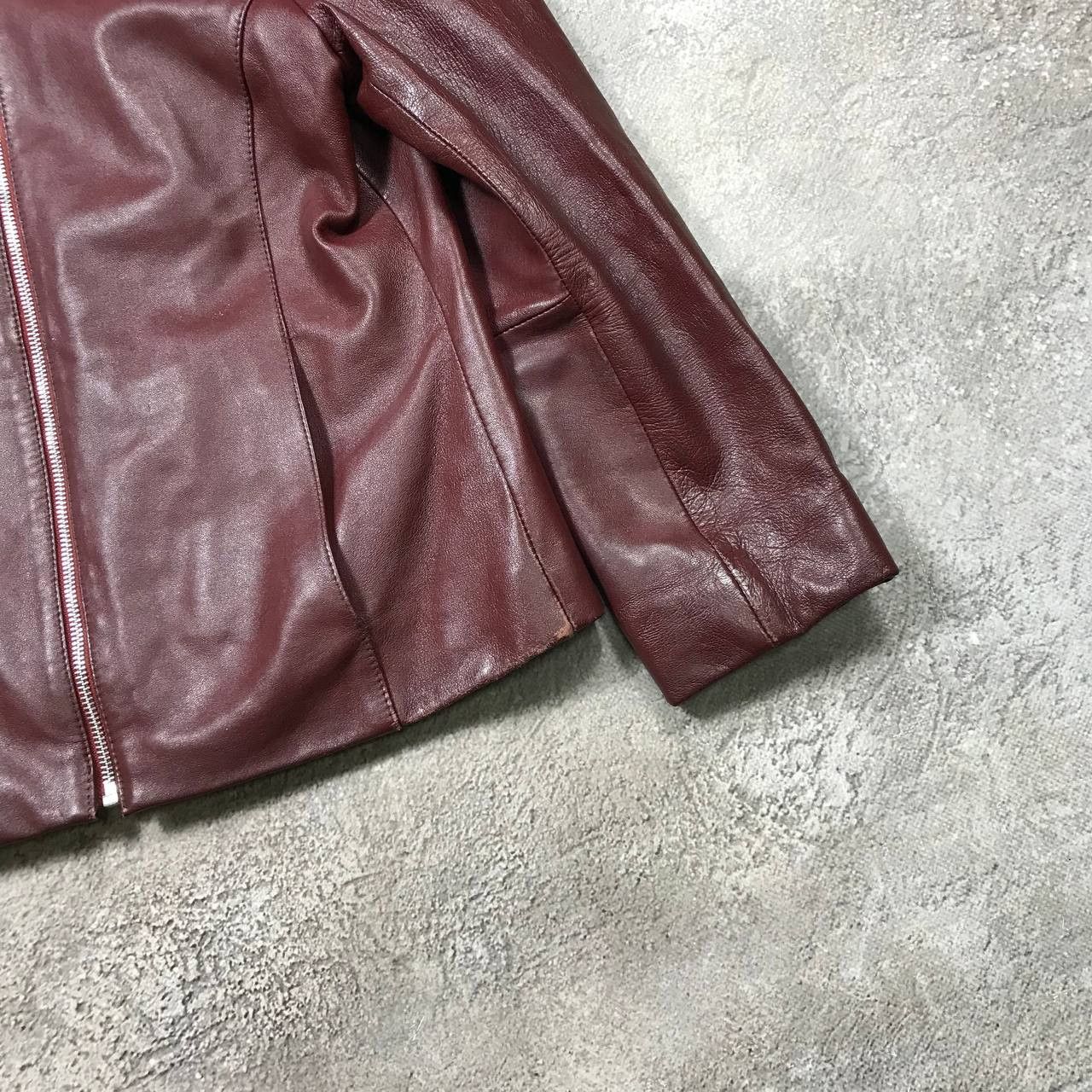 Japanese Brand VINTAGE Y2K LEATHER JACKET JAPAN CASUAL STREETWEAR 90s Size M / US 6-8 / IT 42-44 - 5 Thumbnail