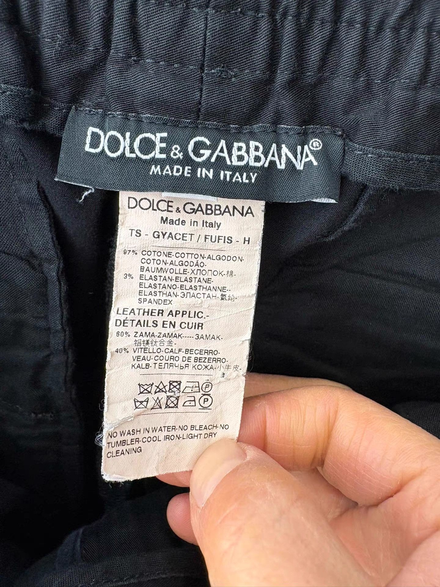 Dolce & Gabbana Dolce&Gabbana Men's Black Casual Pants K29 Size US 28 / EU 44 - 6 Thumbnail