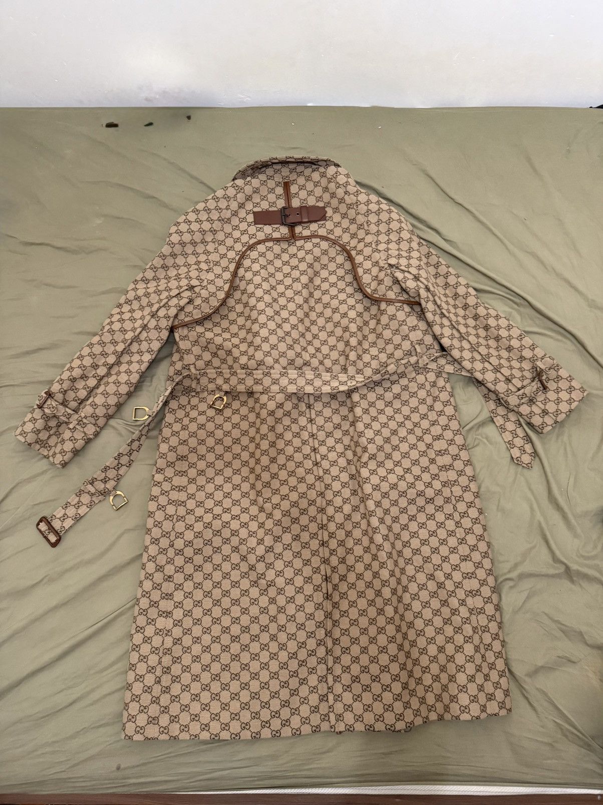 Gucci Gucci RTW Fall 2021 Trench Coat Size US M / EU 48-50 / 2 - 2 Thumbnail