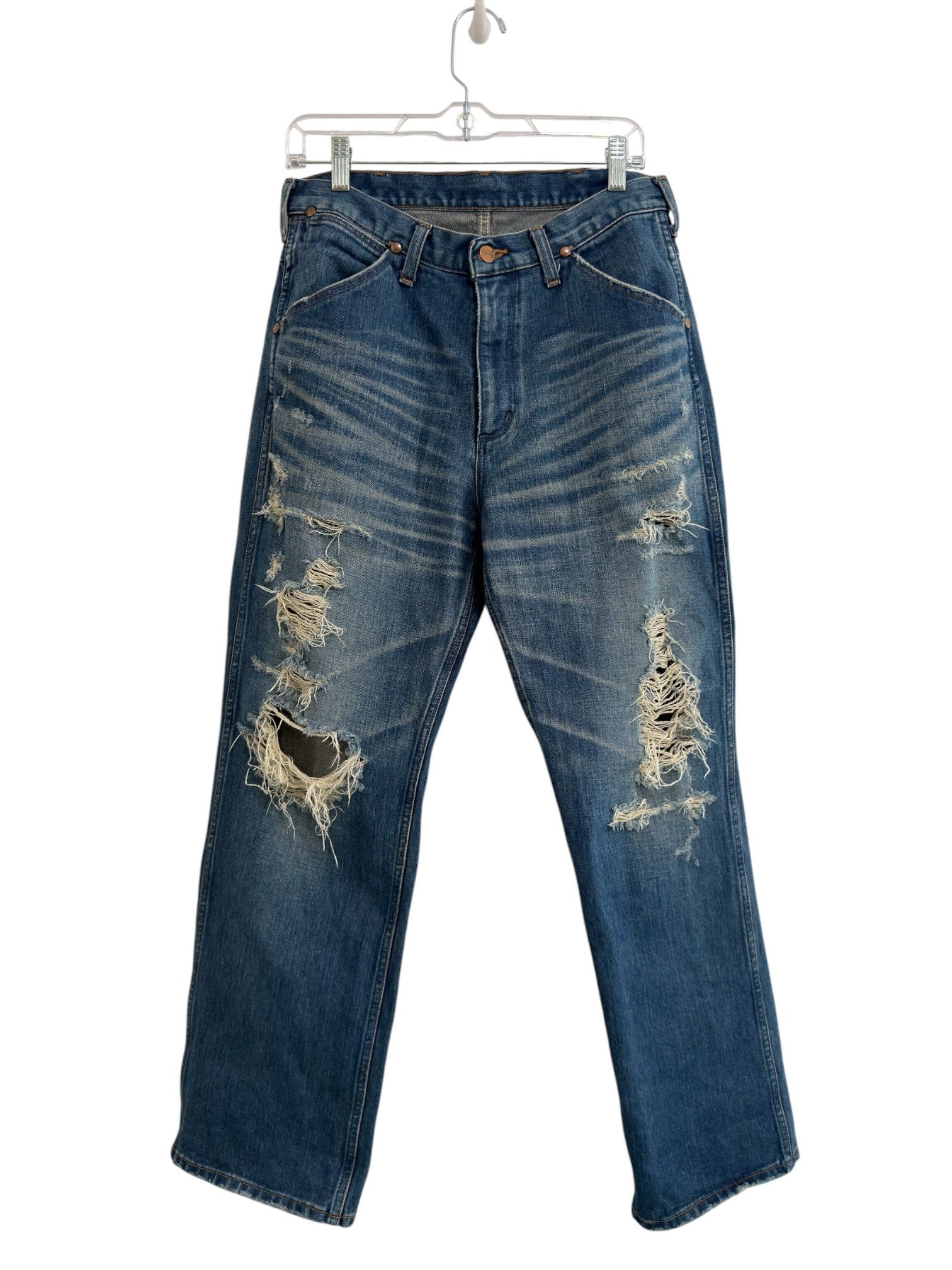 Wrangler RARE Wrangler Japan Crash Denim Size US 30 / EU 46 - 1 Thumbnail