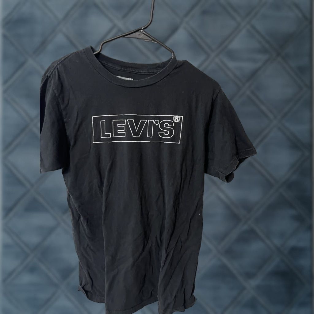 Levi's Levi's Shirt Adult Medium Black Big Logo Crew Neck Tee 90s Classic Mens Size US M / EU 48-50 / 2 - 1 Thumbnail