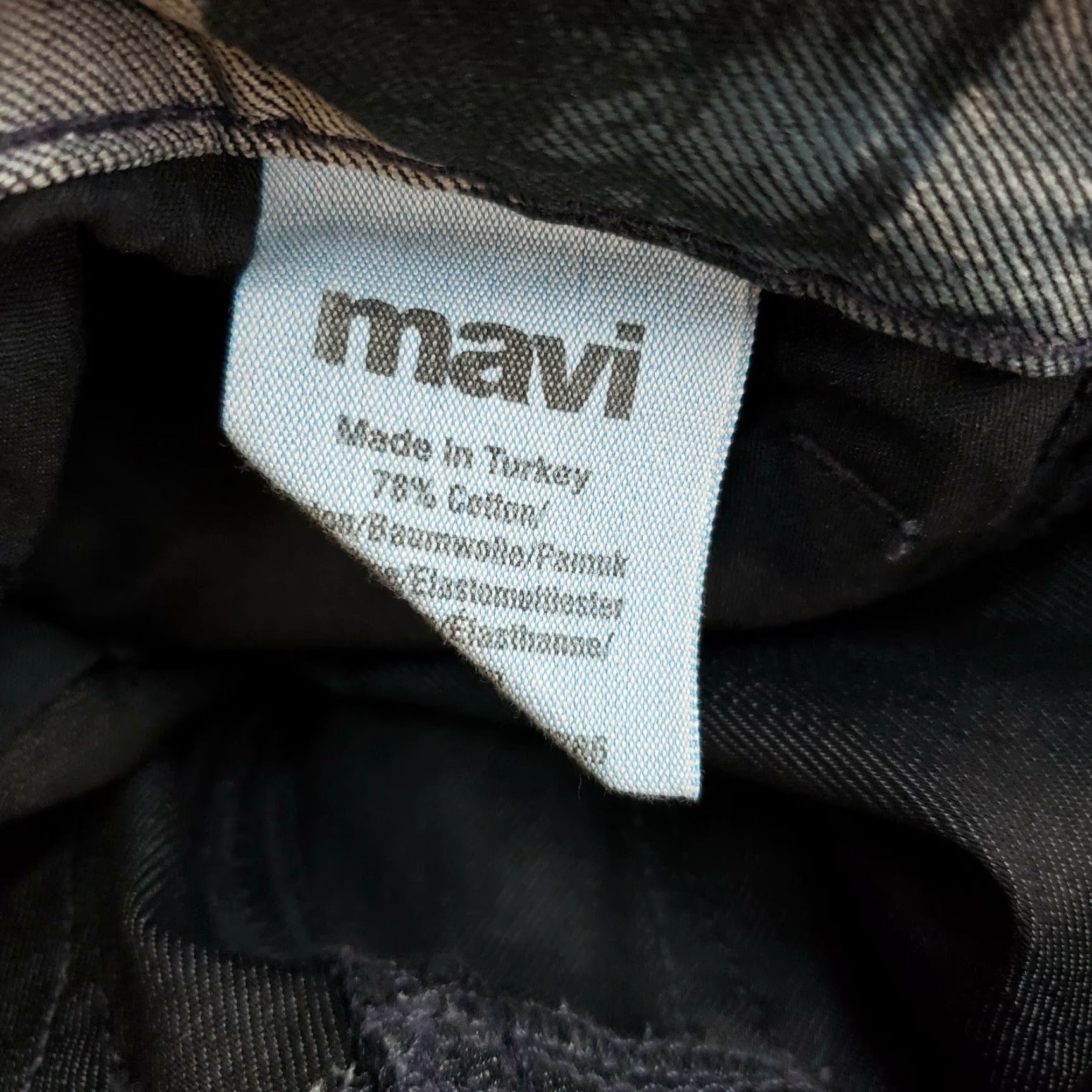 Vintage Mavi Womens Serena Low Rise Super Skinny Jeans Sz 26 Gray Floral Fleece Inseam 31.5in Cotton Blend Size 26" / US 2 / IT 38 - 5 Thumbnail
