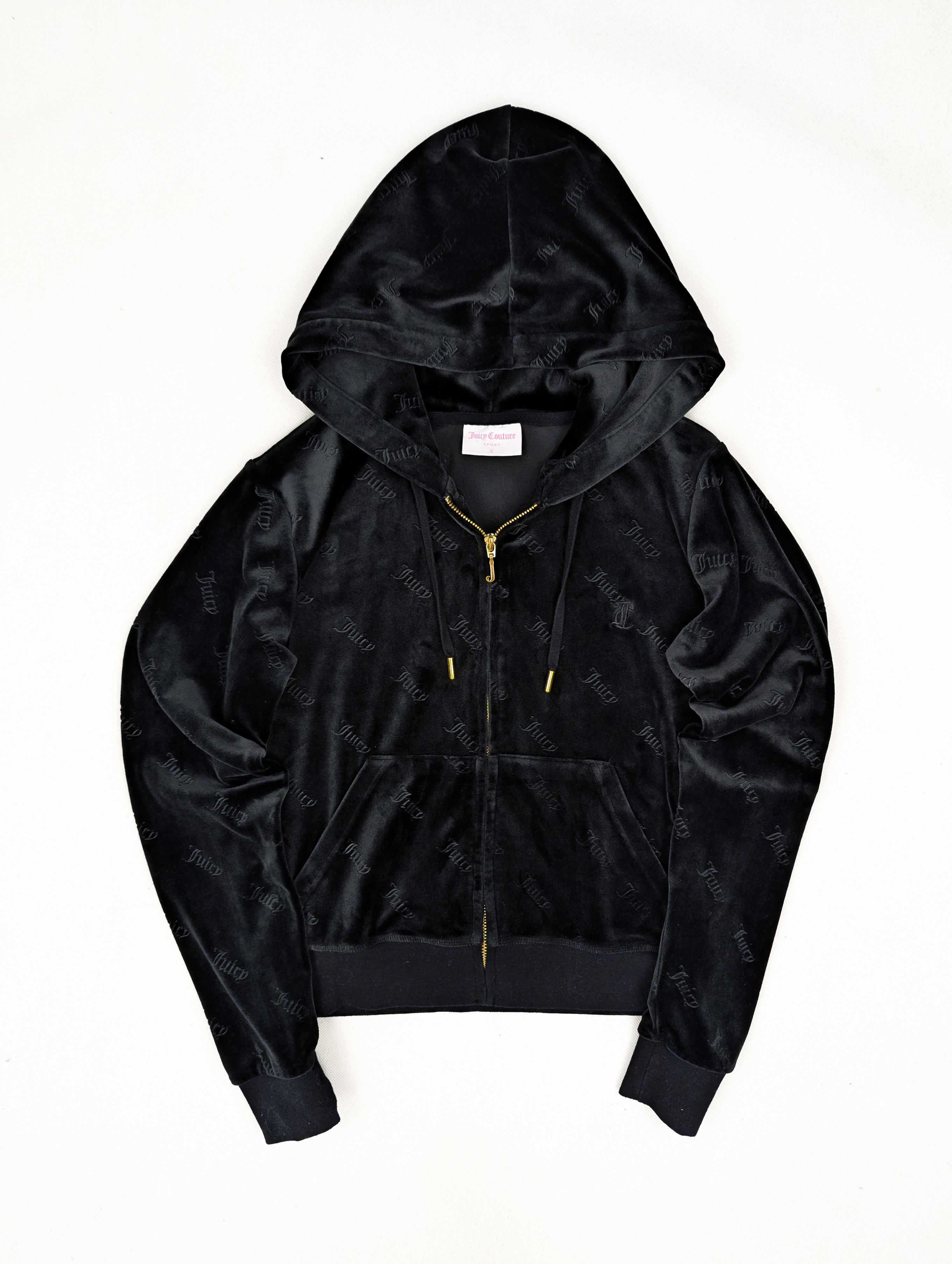 Juicy Couture Juicy Couture black velour monogram set tracksuit S Size S / US 4 / IT 40 - 3 Thumbnail