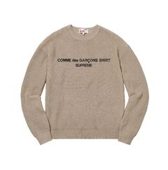 Supreme x cdg knit hot sale sweater