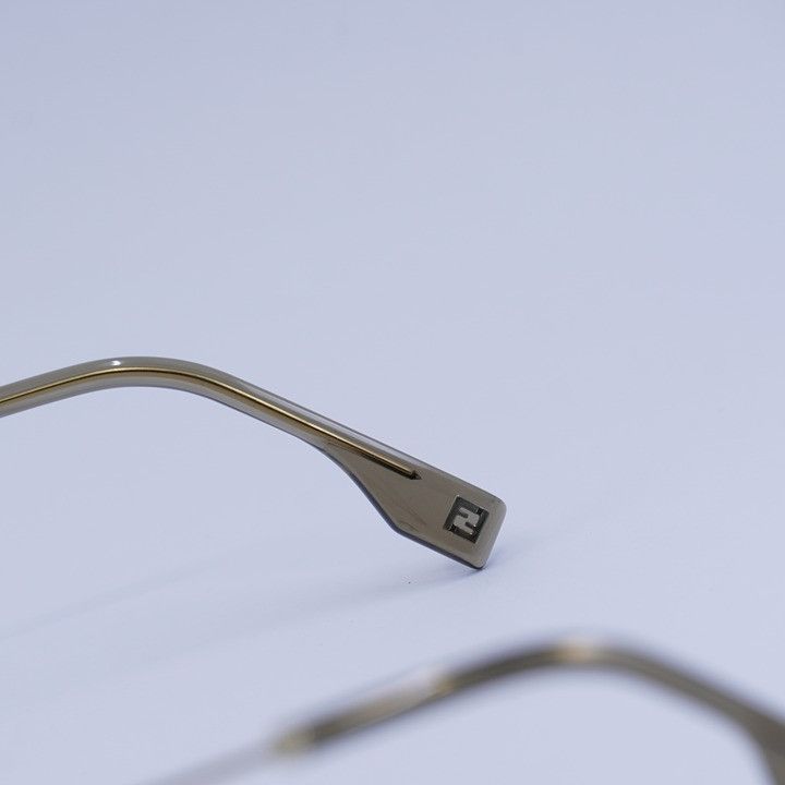 Fendi Fendi FE40141U 32E Sunglasses Gold Rectangle Frame Size ONE SIZE - 5 Thumbnail
