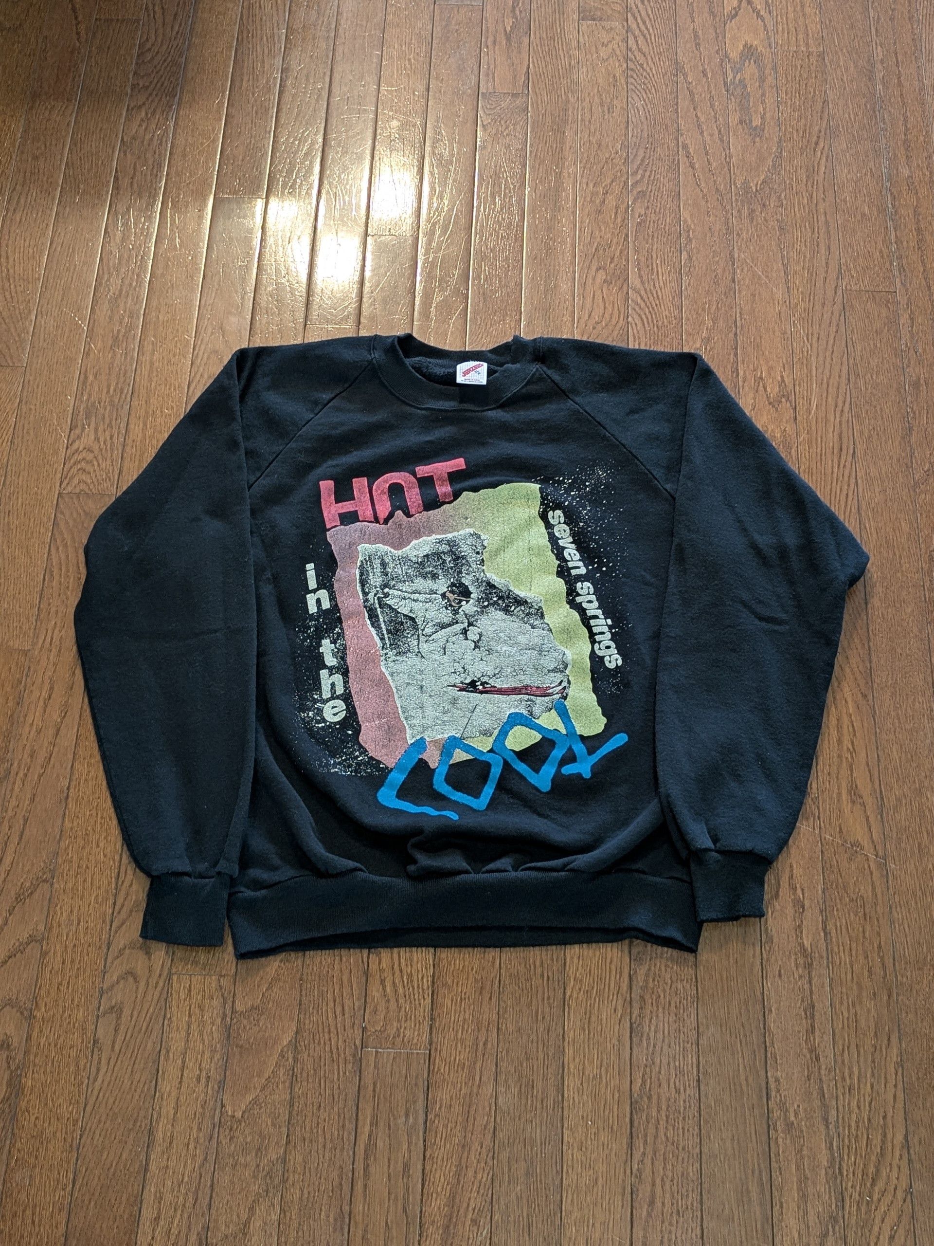 Jerzees 80's Jerzees Skiing Seven Springs Crewneck Size - XL Size US XL / EU 56 / 4 - 1 Thumbnail