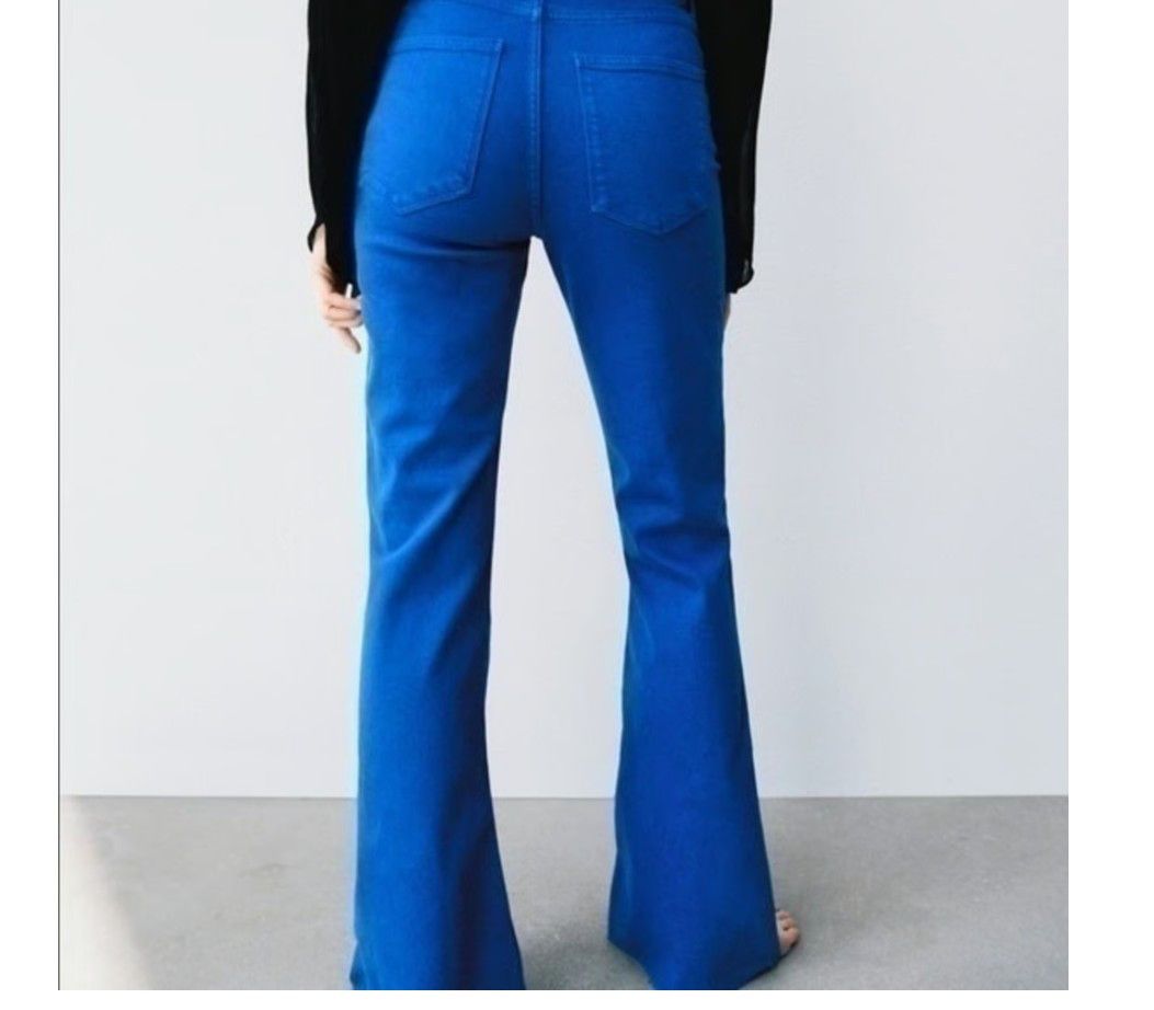 Zara Zara High Rise Skinny Flare Boot Cut jeans in Juno Blue Size 26" / US 2 / IT 38 - 1 Thumbnail