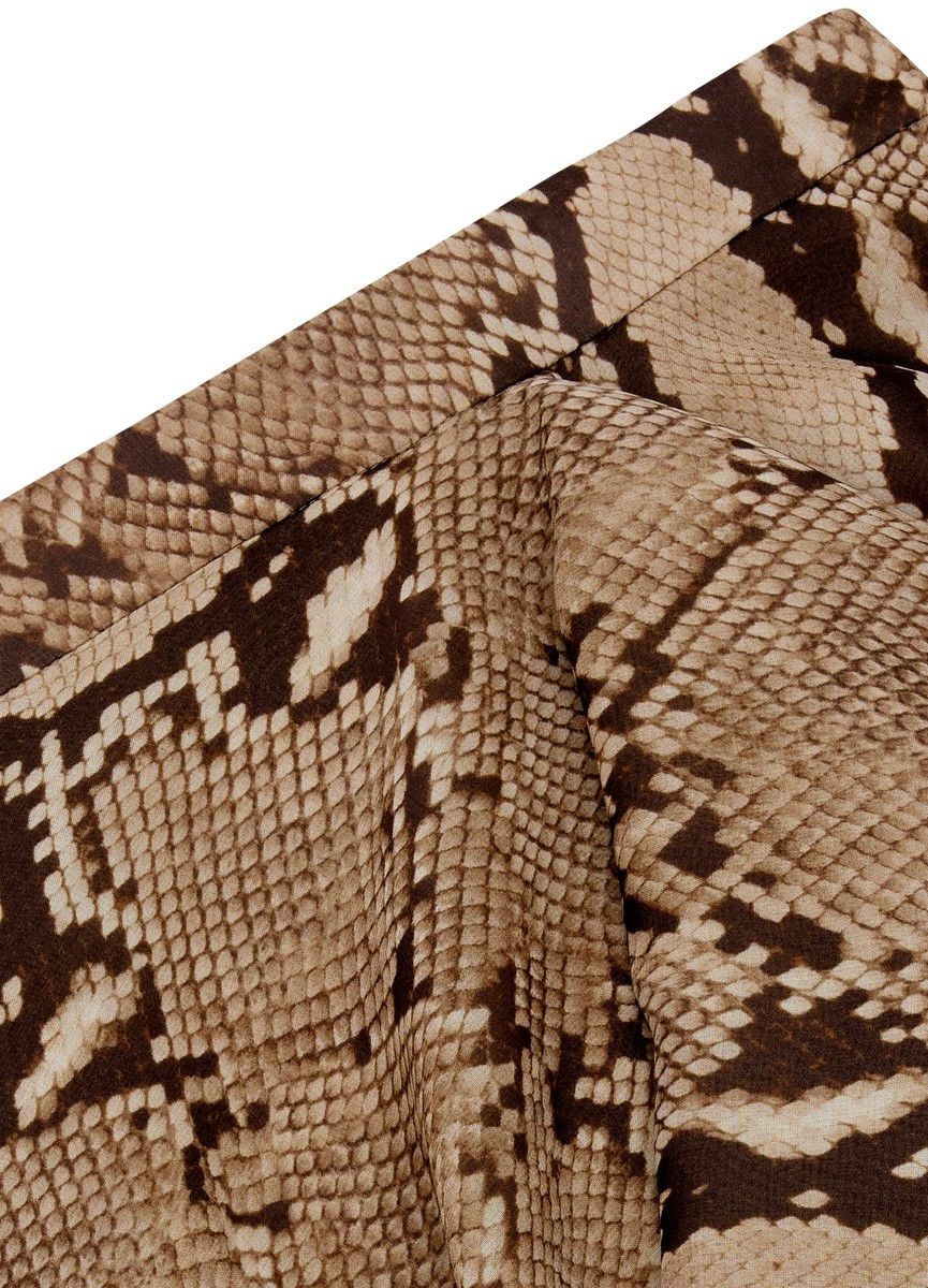 Celine o1y0725 Mini Skirt in Beige/Brown Size 28" / US 6 / IT 42 - 3 Thumbnail