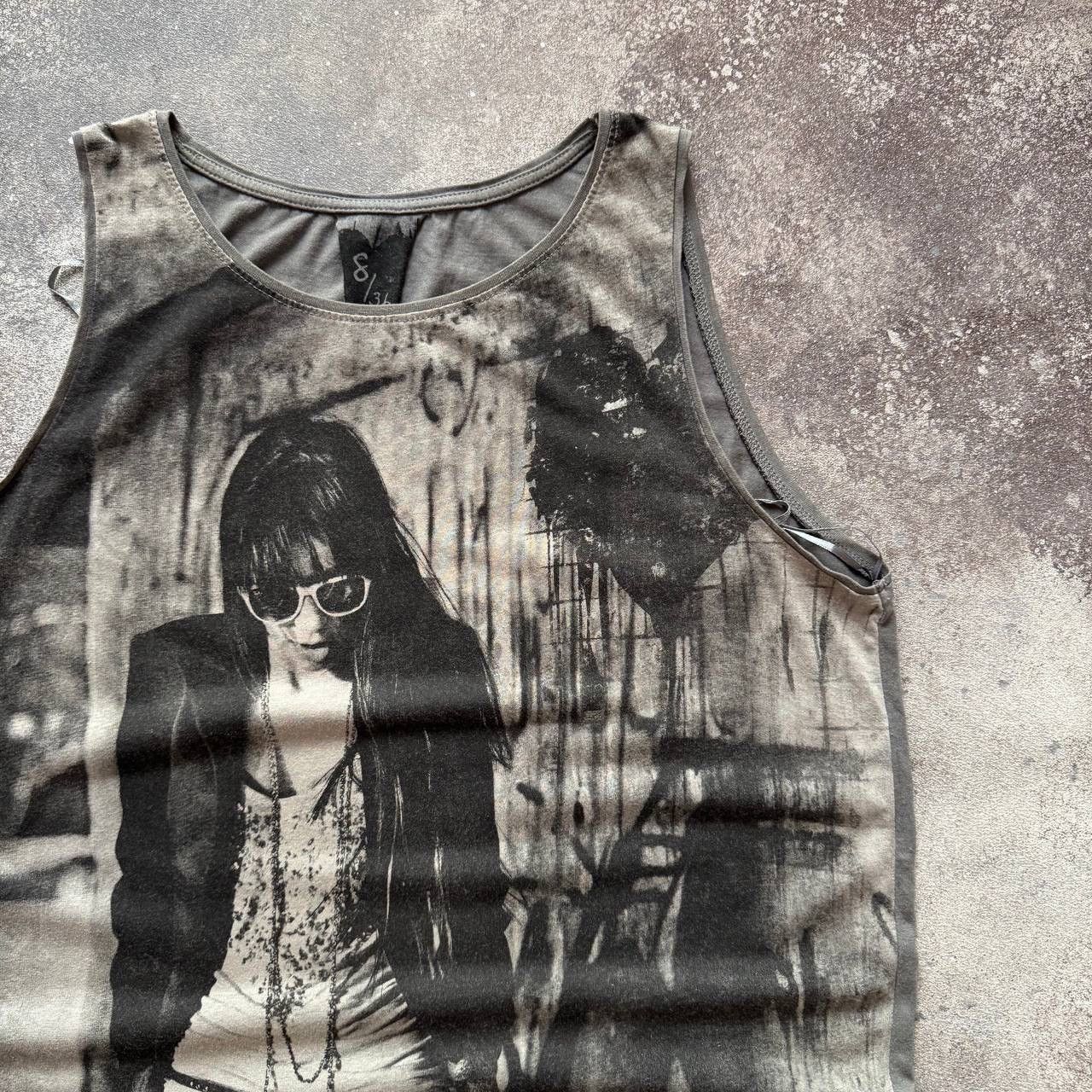 Hysteric Glamour Amazing Y2K Sexy Girl Printed Vintage Tank Top Size S / US 4 / IT 40 - 4 Thumbnail