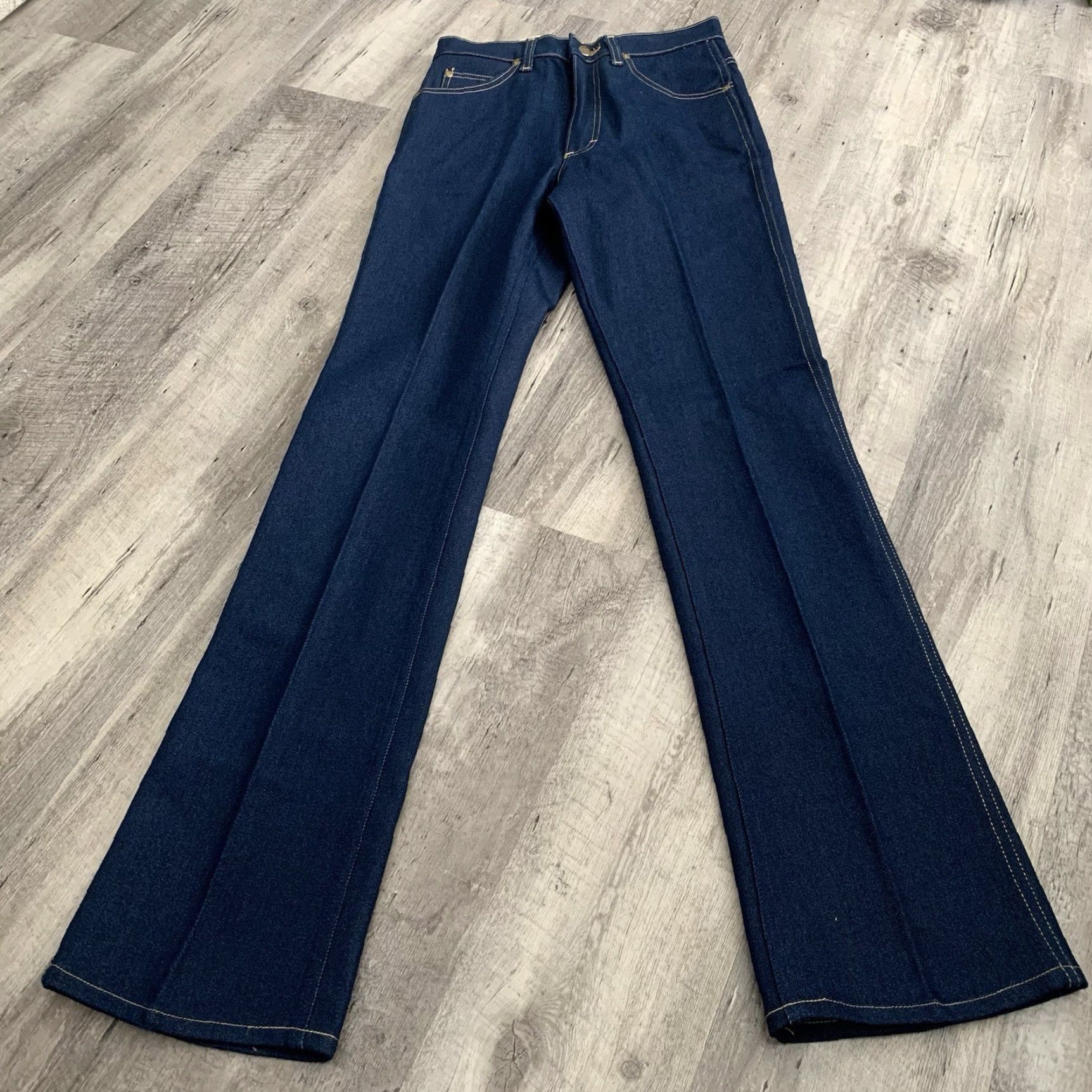 Lee NEW VINTAGE LEE RIDERS REGULAR FIT BOOT CUT DENIM JEANS LEATHER PATCH USA 30x36 Size US 30 / EU 46 - 5 Thumbnail
