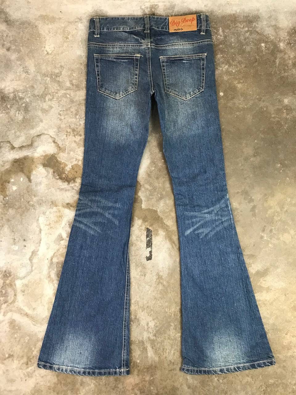 Vintage Vintage Flared Denim Pants For Women Size 28" / US 6 / IT 42 - 2 Thumbnail