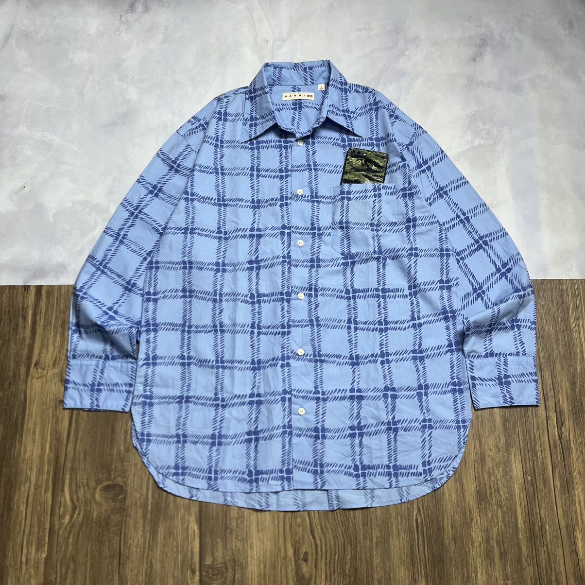Marni Marni Button Up Pocket Shirt Size US L / EU 52-54 / 3 - 1 Thumbnail