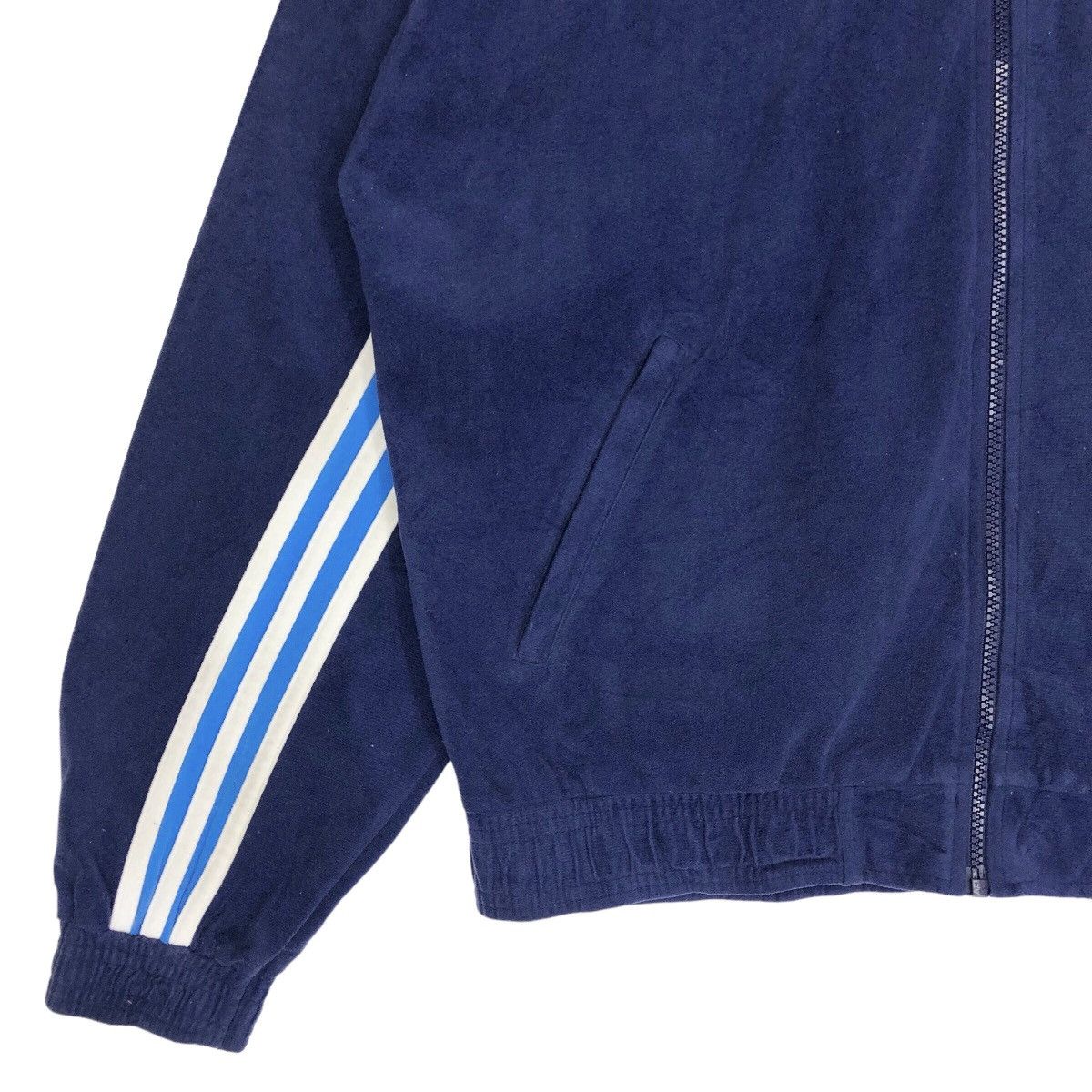 Adidas × Vintage Vintage 90s Adidas 3 Stripes Zip Up Jacket Size US M / EU 48-50 / 2 - 6 Thumbnail