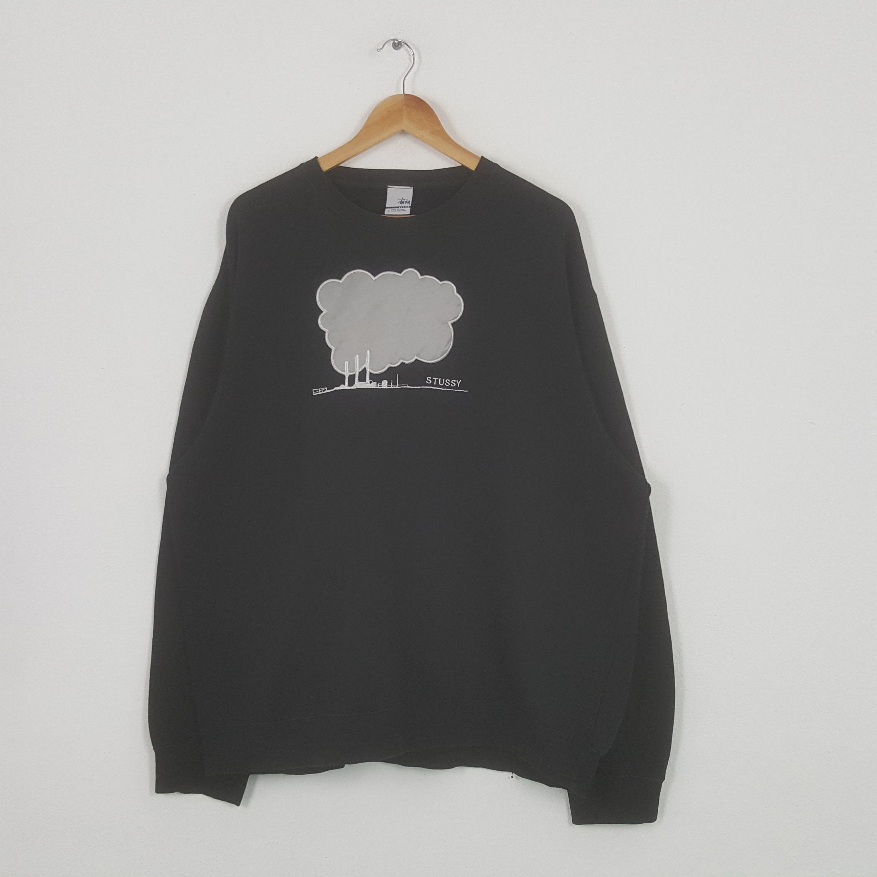 Stussy × Vintage Vintage Stussy Streetwear Style Big Logo Sweatshirt Size US XXL / EU 58 / 5 - 3 Thumbnail