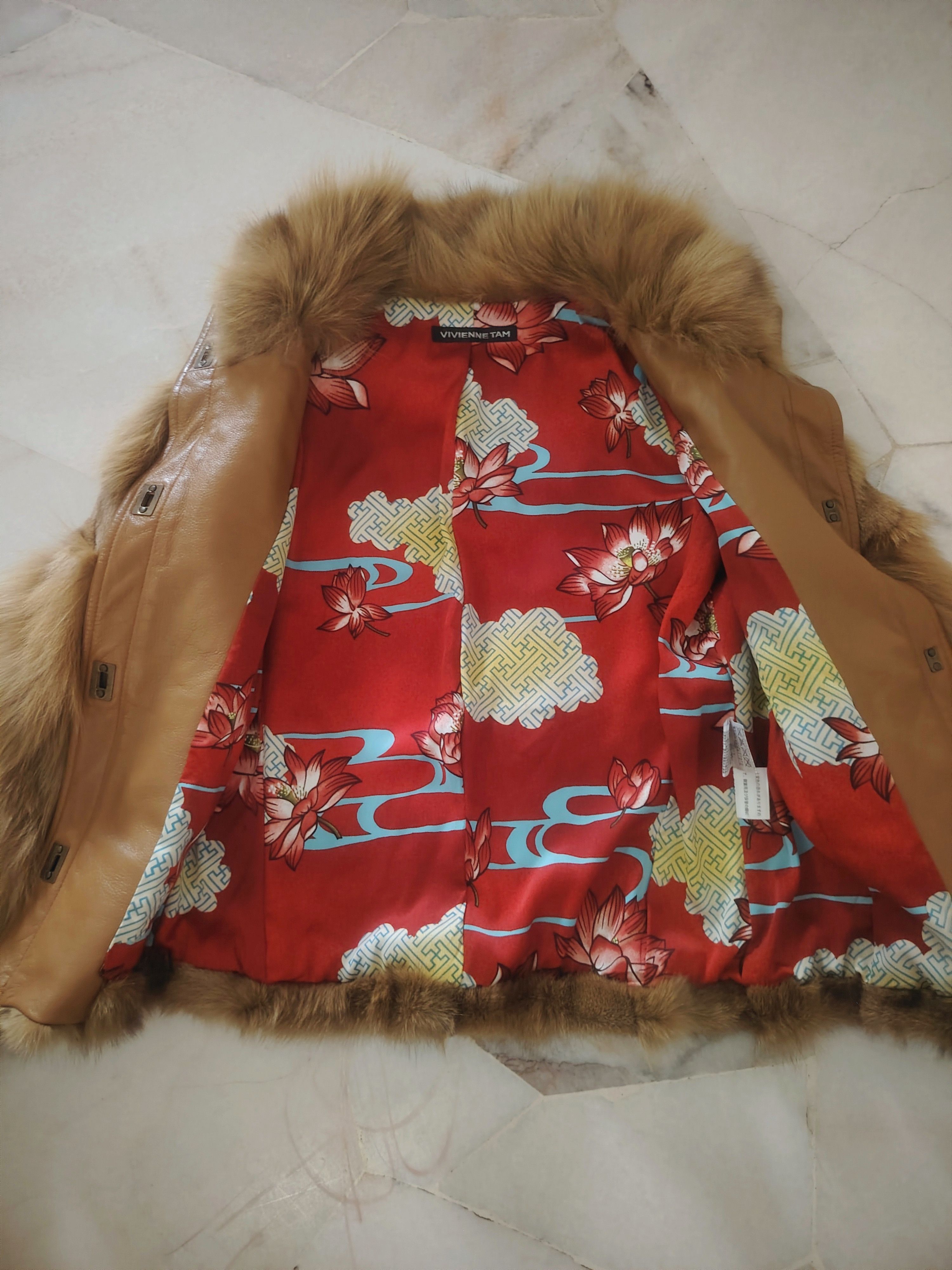 Designer × Japanese Brand × Vivienne Tam Vivienne Tam Fox Fur Jacket Size XS / US 0-2 / IT 36-38 - 4 Thumbnail