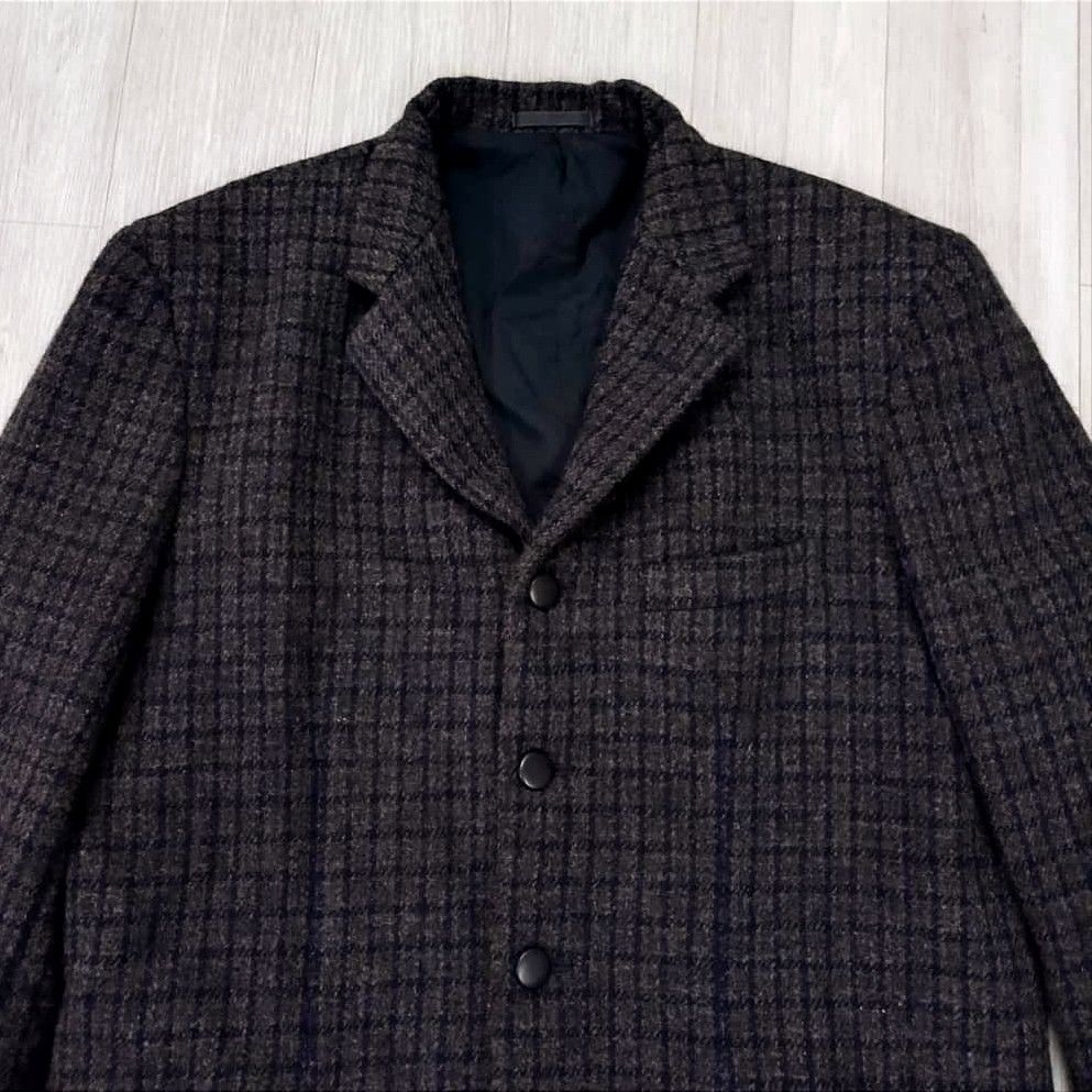 Comme des Garcons 80s COMME DES GARÇONS HOMME Tweed Wool Coat Jacket Size US M / EU 48-50 / 2 - 9 Thumbnail
