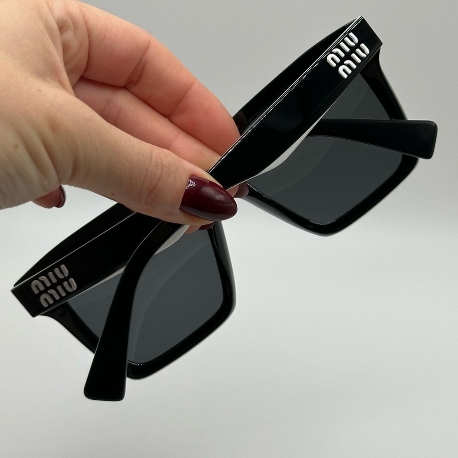 Miu Miu MIU MIU Sunglasses MU03YS 10G5S0 Black/Dark Grey Women NEW Size ONE SIZE - 10 Thumbnail