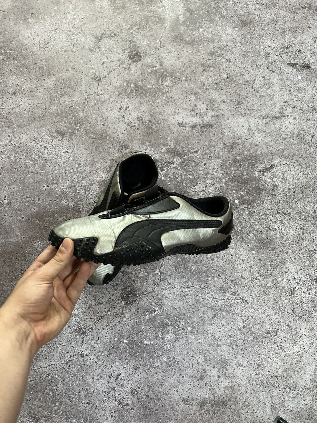 Puma Vintage 2000s Puma Mostro y2k Sneakers Hype Silver Speedcat Size US 9.5 / EU 42-43 - 4 Thumbnail