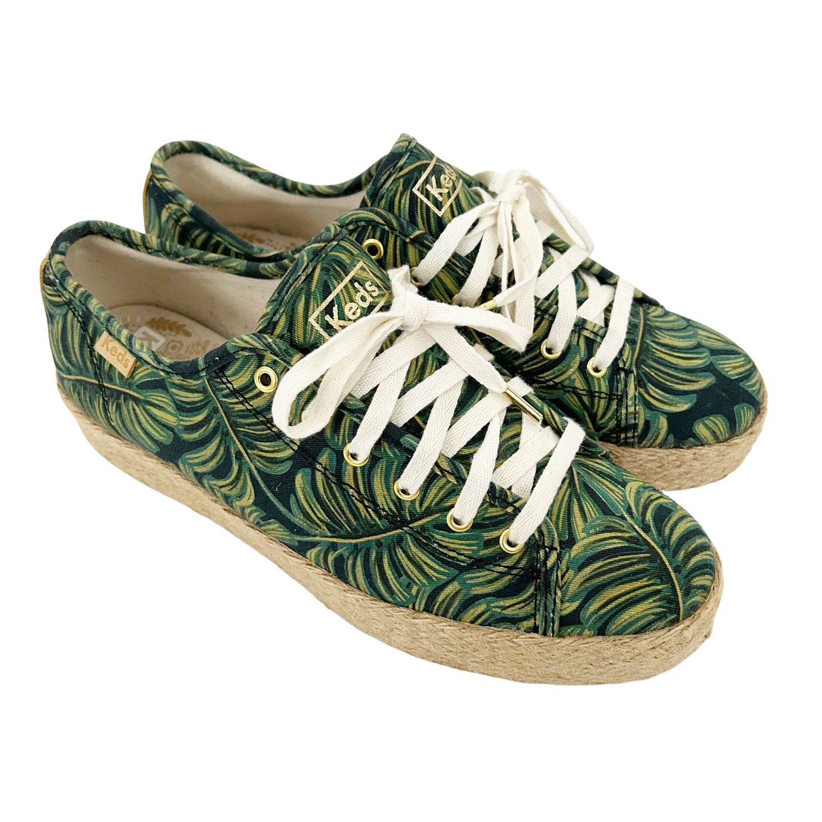 Keds Keds Palm Leaves Print Platform Espadrille Sneakers Sz 7 Size US 7 / IT 37 - 3 Thumbnail