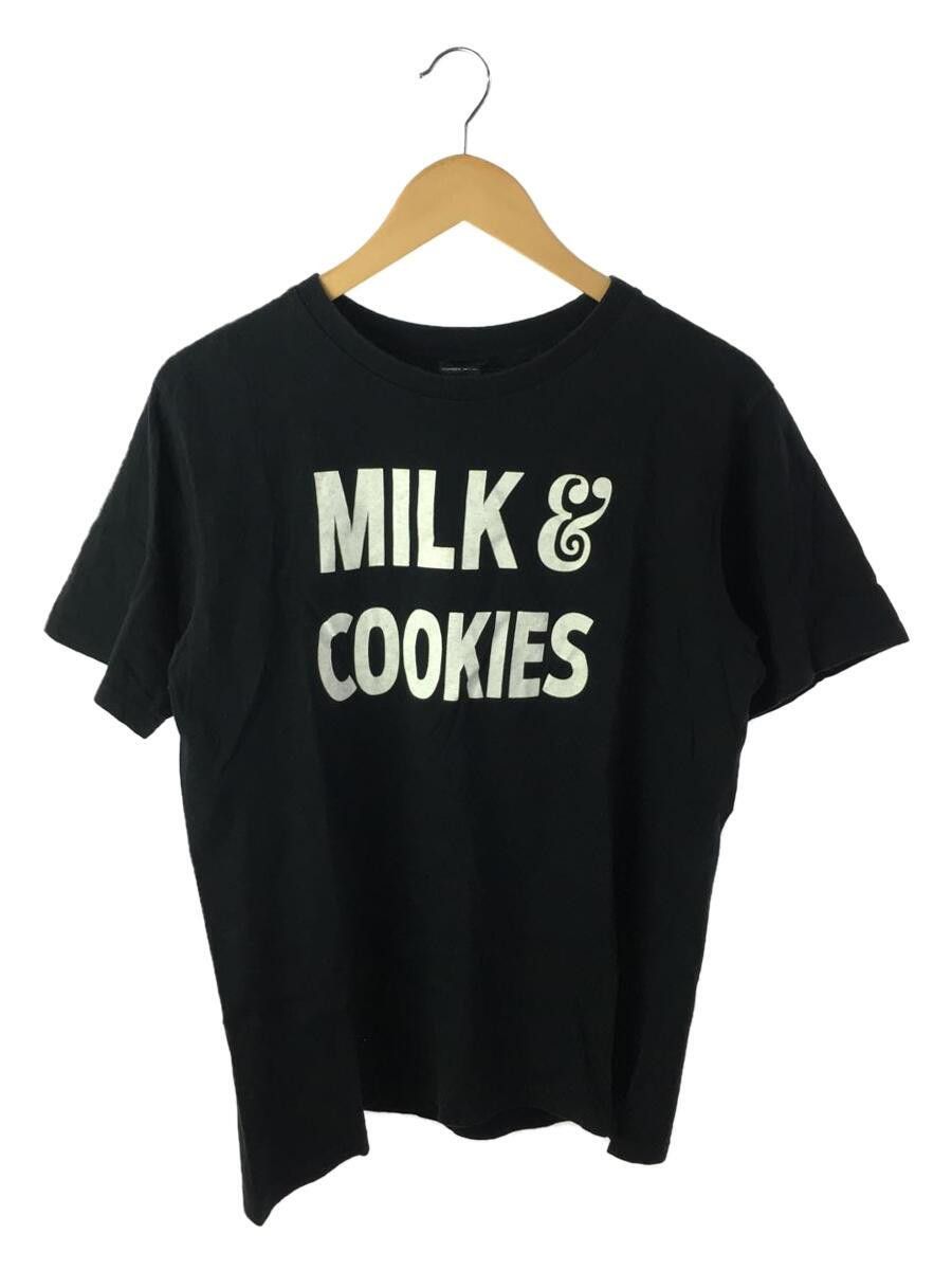 image of Number N Ine Milk & Cookies T-Shirt in Black, Men's (Size Large)