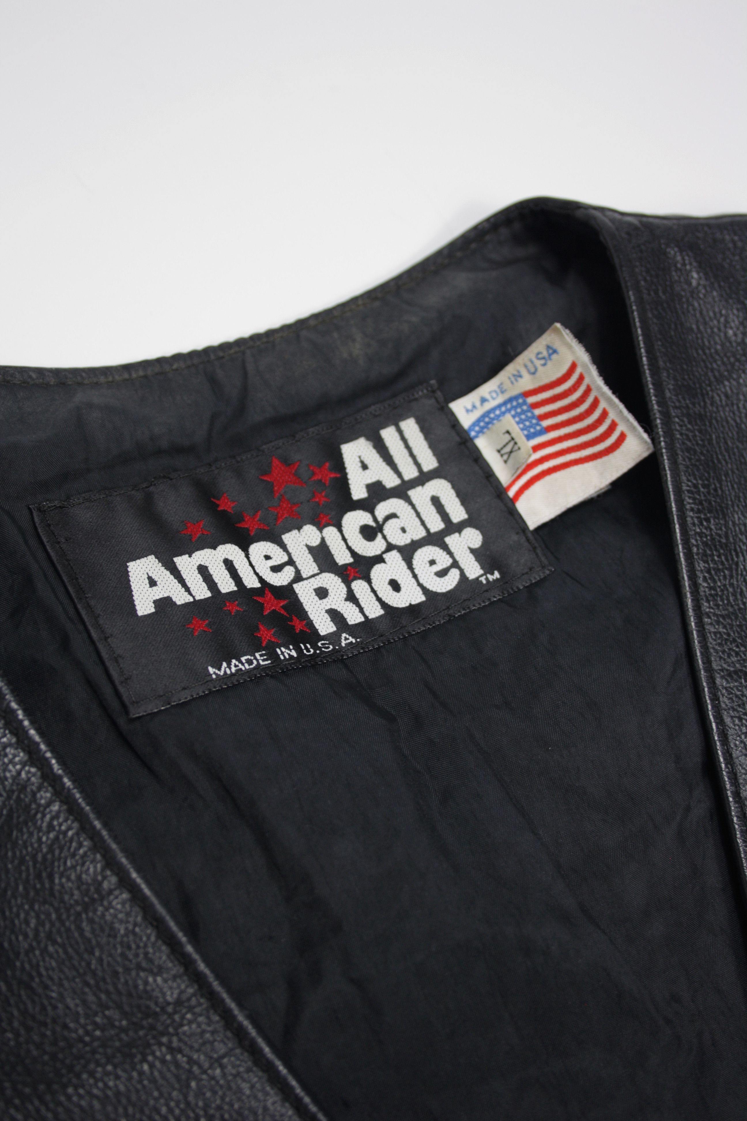 Genuine Leather × Vintage Daytona 1994 Vintage Hand Painted Leather Cropped Vest Size XL / US 12-14 / IT 48-50 - 9 Thumbnail