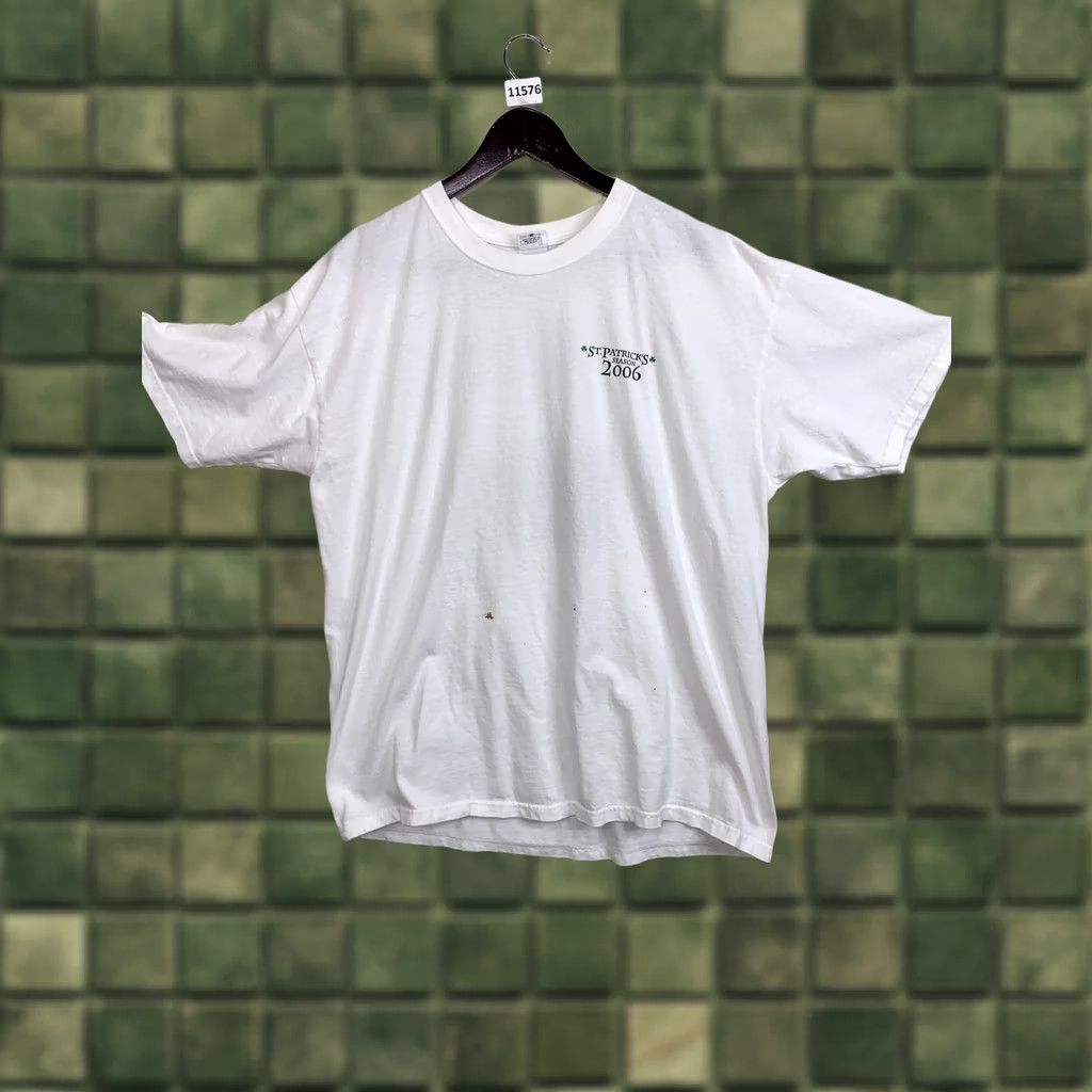 Anvil VINTAGE Anvil T-Shirt Men XL White Y2K St Patrick’s Season Harp Guinness Smithwicks-11576 Size US XL / EU 56 / 4 - 1 Thumbnail