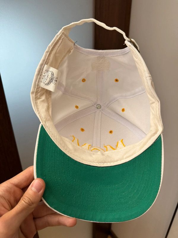 MCM × Vintage Vintage MCM Spellout Logo White Cap Size ONE SIZE - 3 Thumbnail