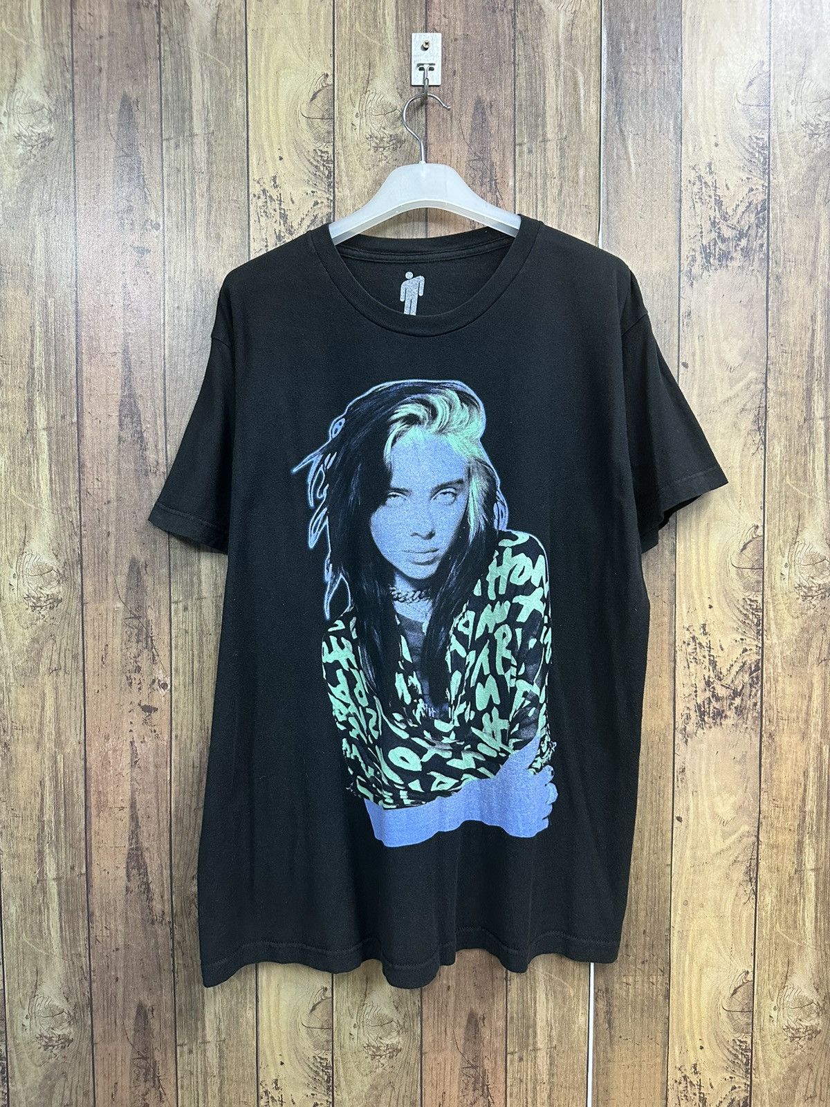 Band Tees Billie Eilish Promo Tshirt A552 Size US XL / EU 56 / 4 - 1 Thumbnail