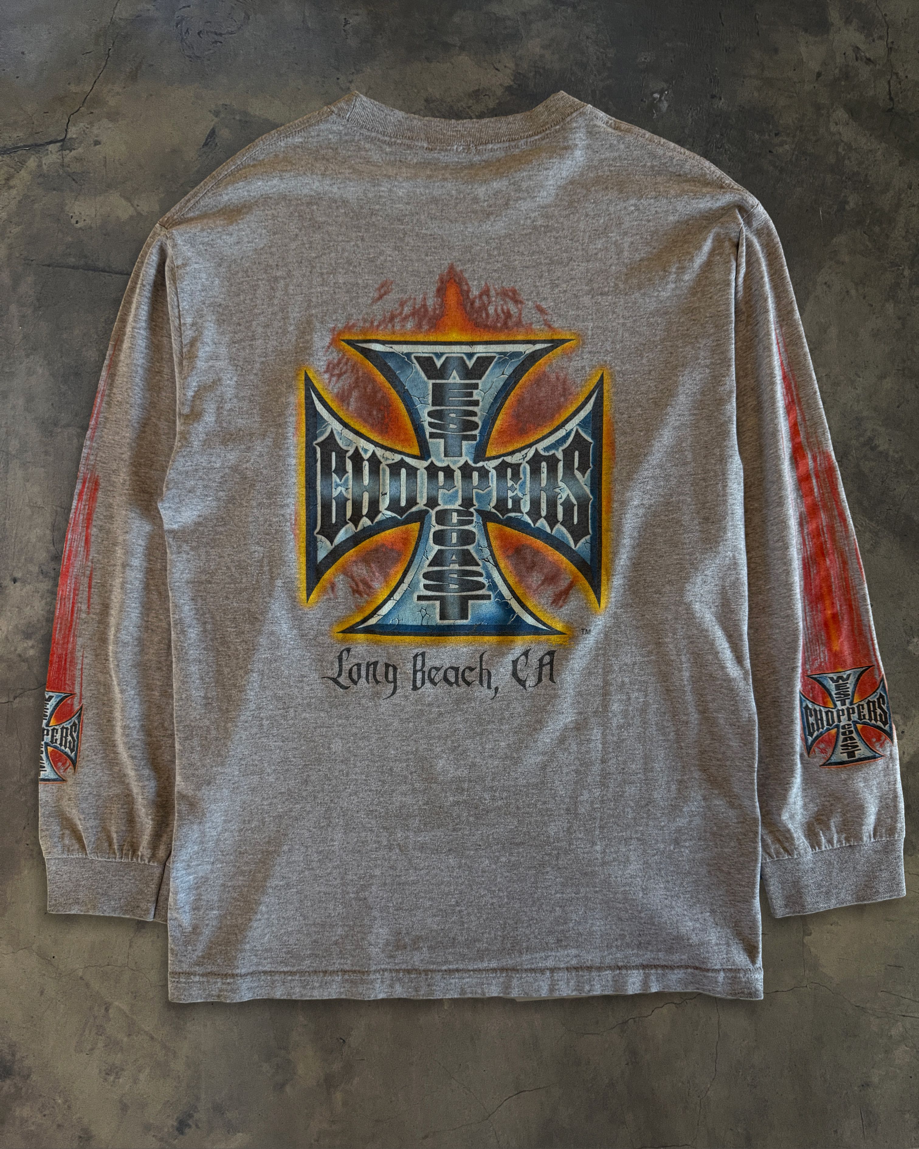 West Coast Choppers 2000's WEST COAST CHOPPERS GREY LONG SLEEVE Size US L / EU 52-54 / 3 - 3 Thumbnail