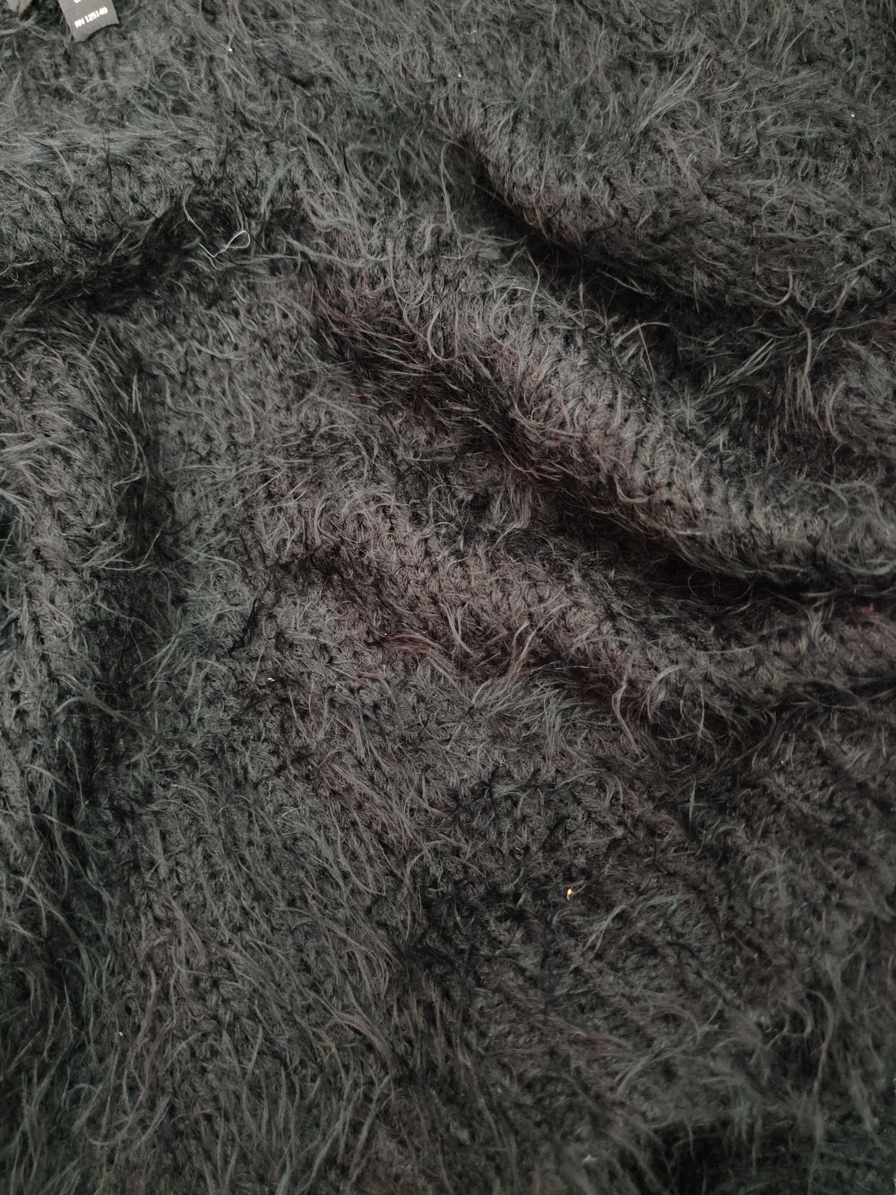 Japanese Brand × Vintage Topshop Black Shag Shaggy Fur Mohair Knitwear #S1911 Size S / US 4 / IT 40 - 10 Thumbnail