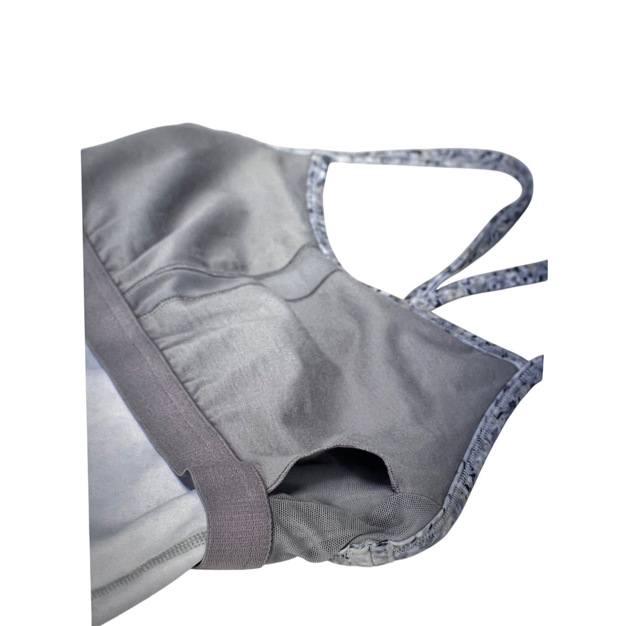 Lululemon Lululemon Power Y Tank Top Gray Speckled Shelf Bra Sz 6 Stre Size M / US 6-8 / IT 42-44 - 6 Thumbnail