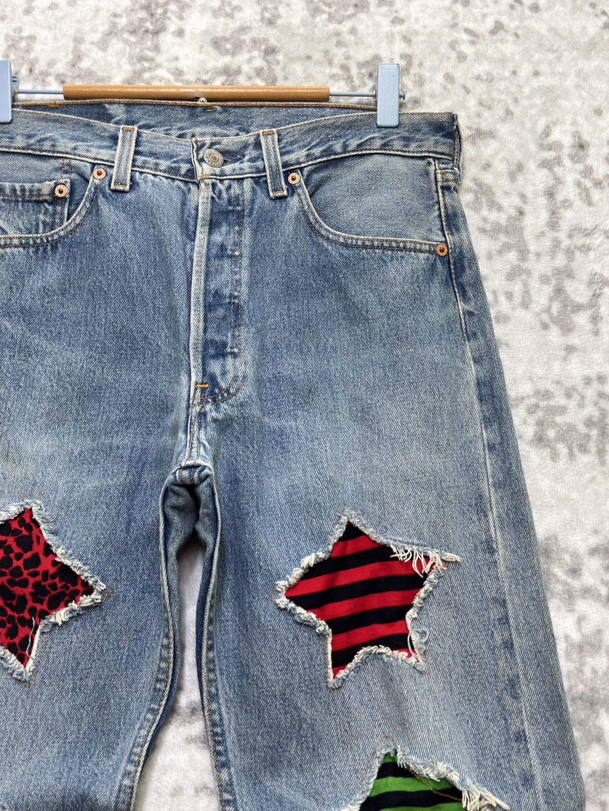Levi's Levi’s 501 Custom Patchwork 90s Straight Denim Size US 30 / EU 46 - 5 Thumbnail