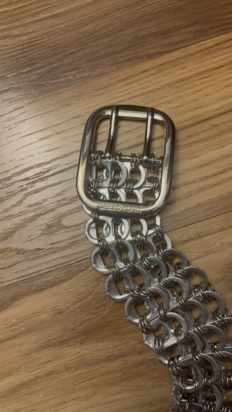 Greedy Unit Greedy Unit Silver Bottle Cap Belt V1 Size 38 - 2 Thumbnail