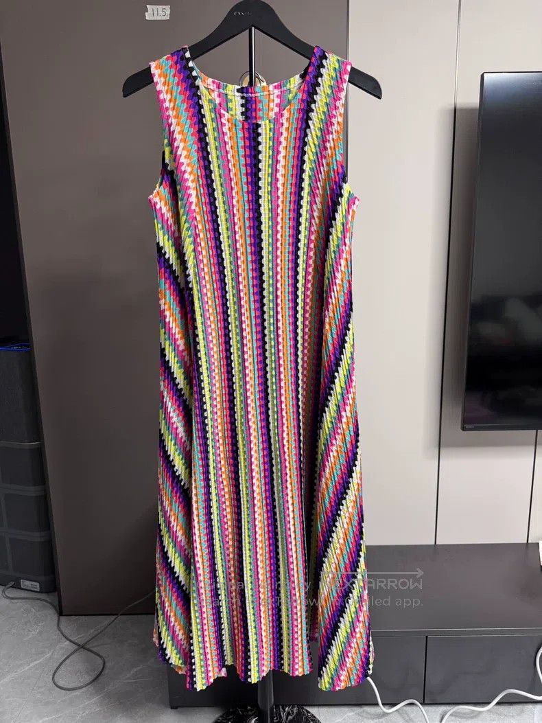 Issey Miyake Issey Miyake Long Rainbow Dress Size S / US 4 / IT 40 - 1 Thumbnail