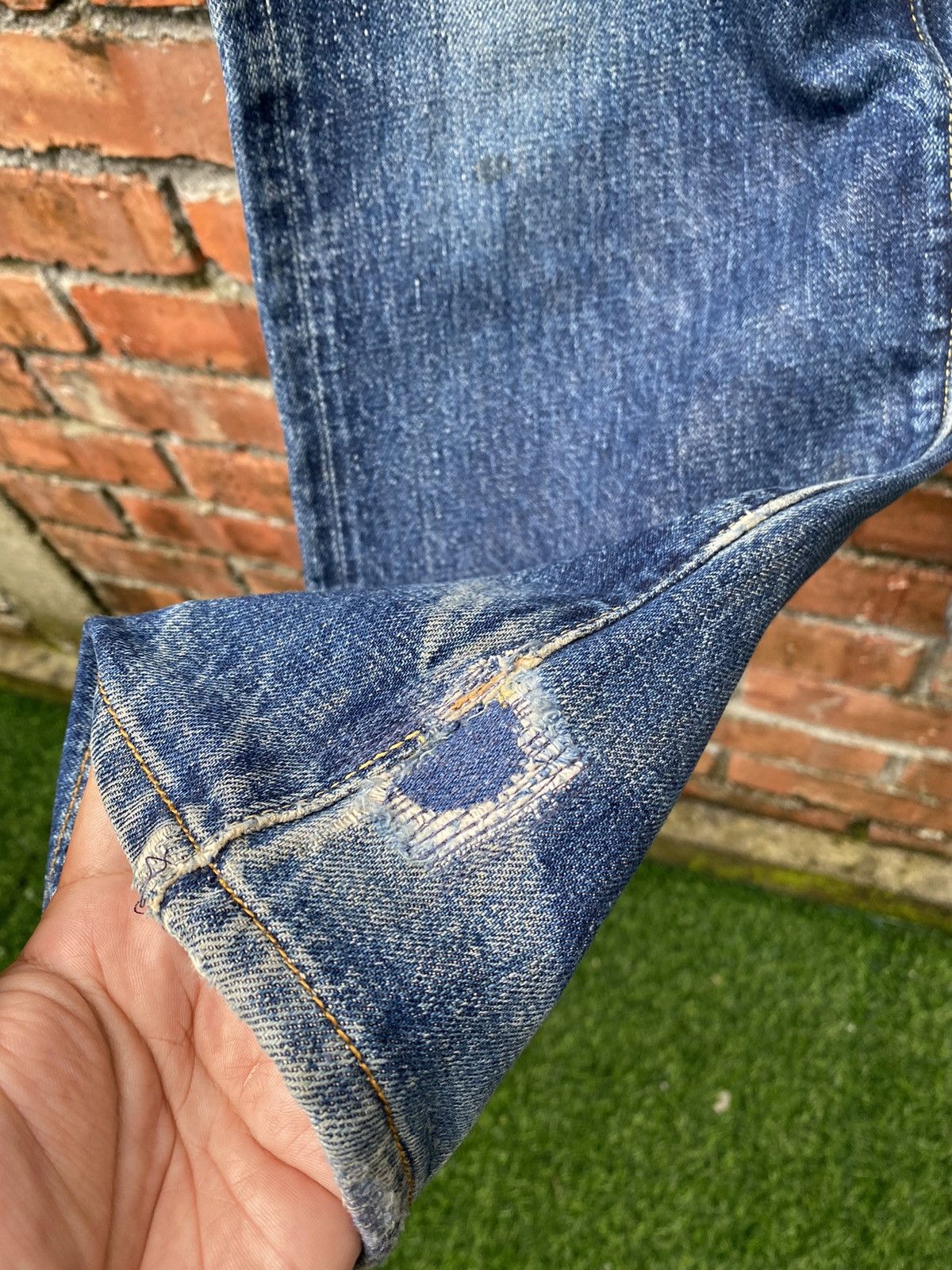 Denime × Toyo Enterprises W30x29 vintage denime repaired distressed denime redline Size US 30 / EU 46 - 3 Thumbnail