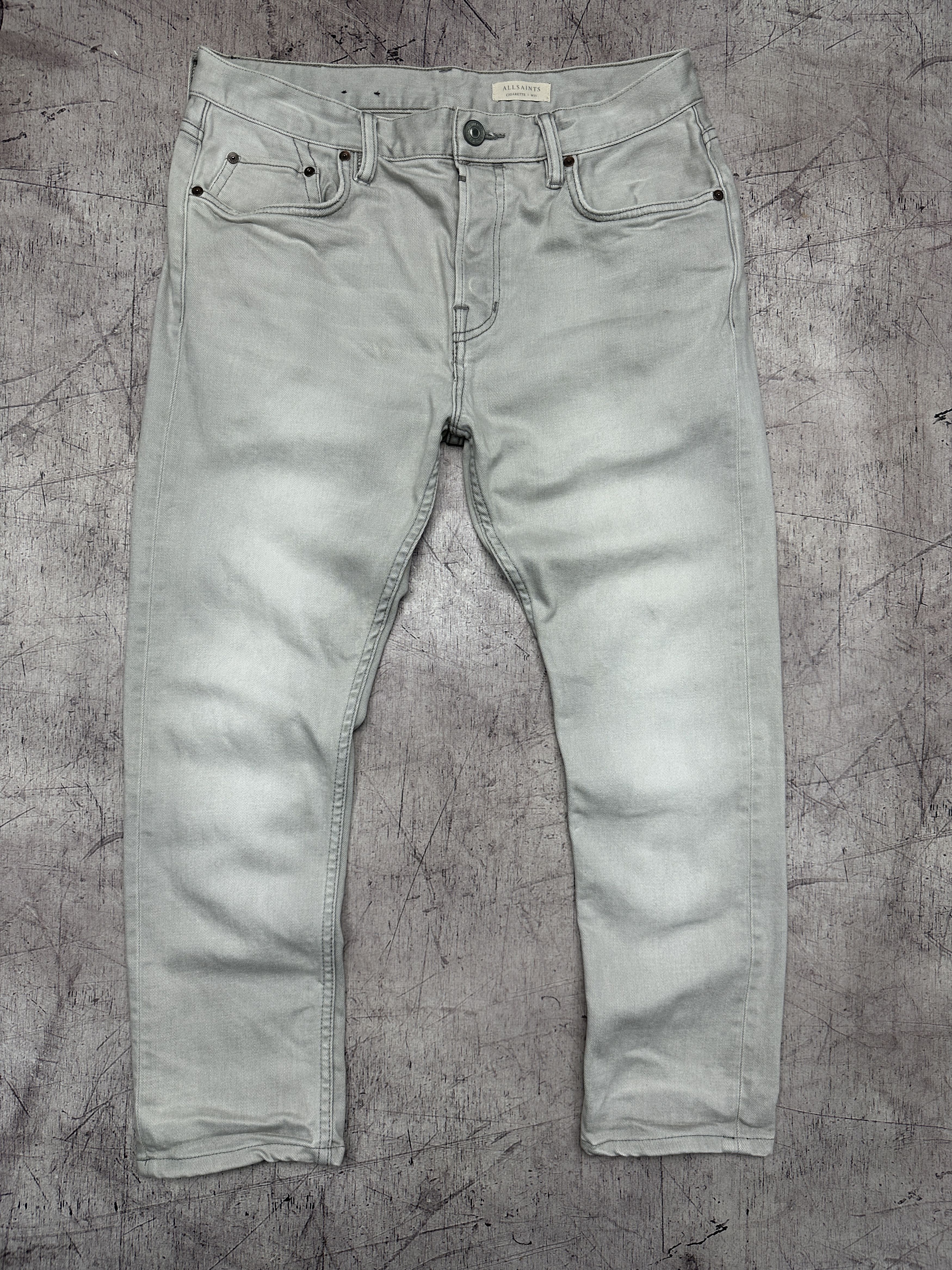 Allsaints Allsaints Mens Cigerette Denim Pants Jeans Size US 33 - 1 Thumbnail