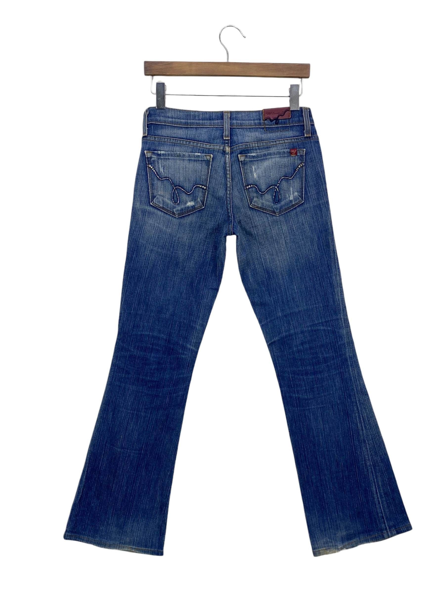 Japanese Brand Blue 2 Flare Jeans Made in USA Size 26" / US 2 / IT 38 - 1 Thumbnail