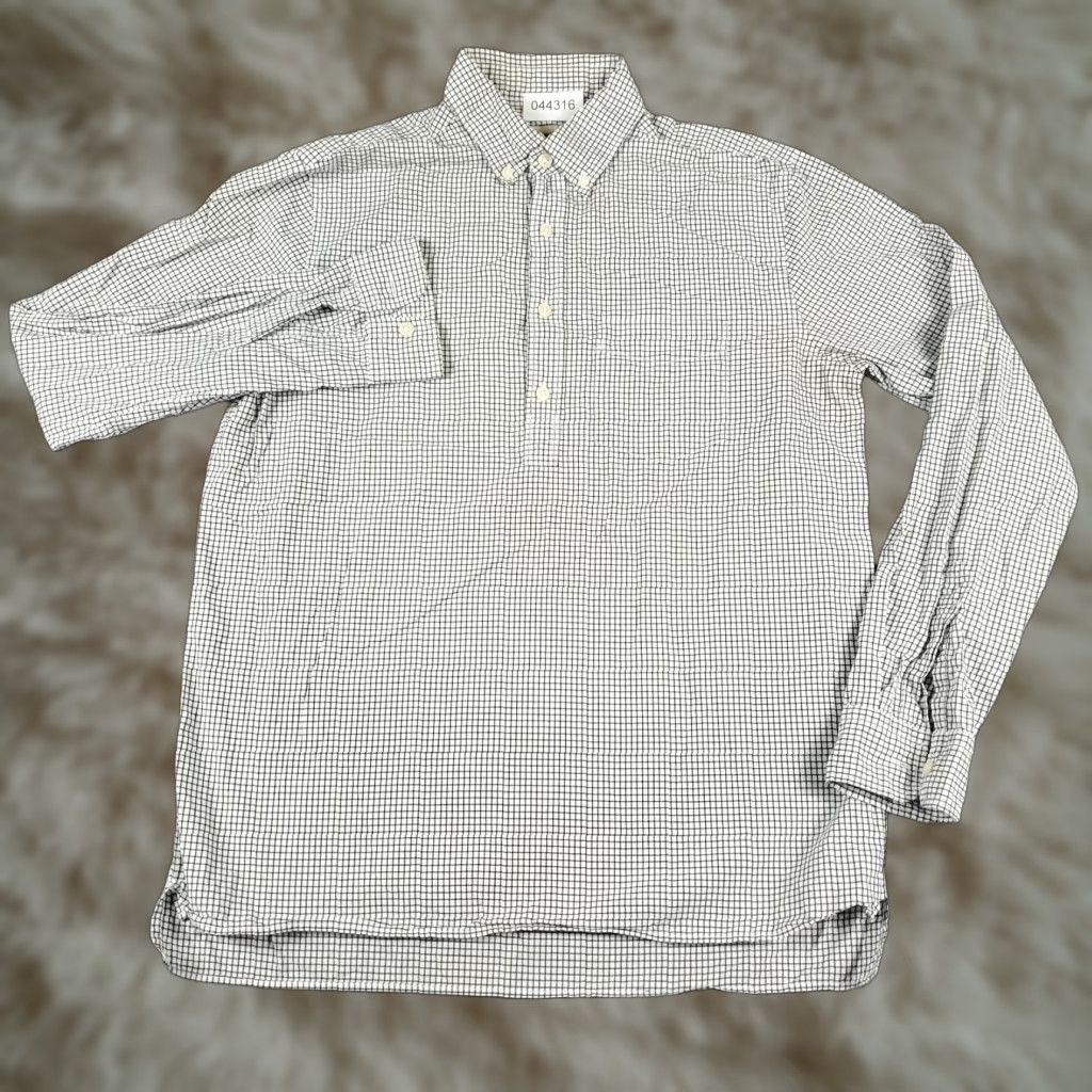 American Eagle Outfitters American Eagle Shirt Mens Small Gray Check Button Up Long Sleeve Casual Size US S / EU 44-46 / 1 - 1 Thumbnail