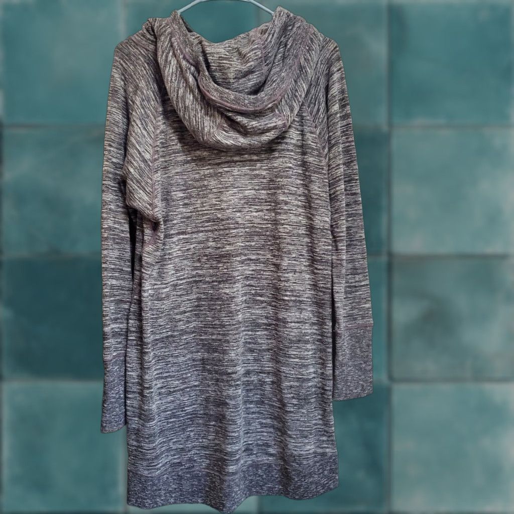 Athleta Athleta Sweatshirt Dress Womens M Gray Hooded Long Sleeve Stretch Casual Active Size M / US 6-8 / IT 42-44 - 1 Thumbnail