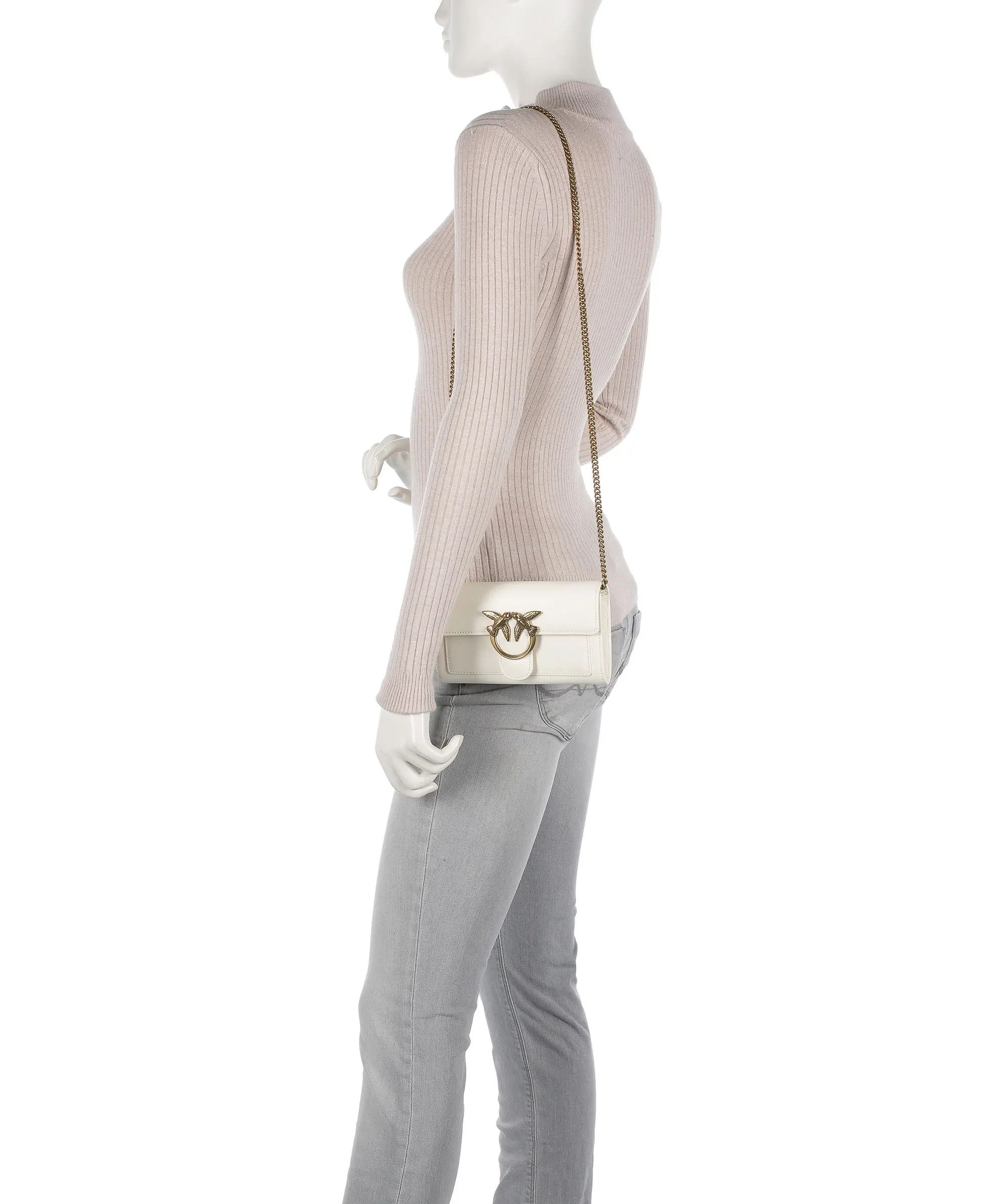 Pinko o1s22i1n0824 Size: OS / Love Crossbody Bag in White Size ONE SIZE - 2 Thumbnail