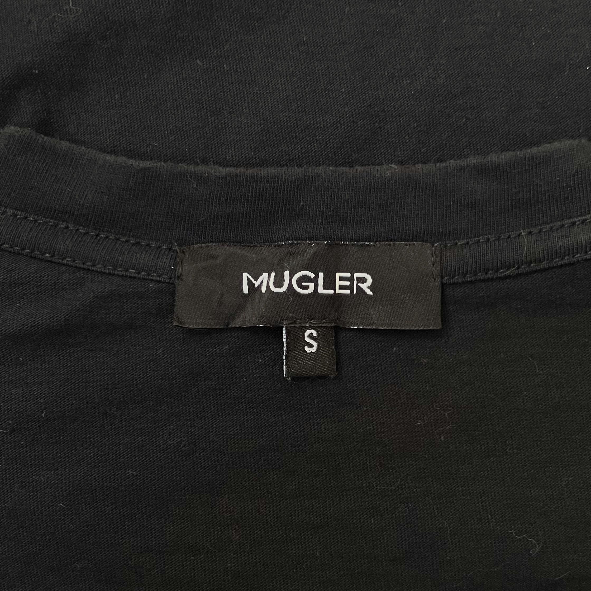Mugler Thierry Mugler F/W 2013 patched font black t-shirt Size US S / EU 44-46 / 1 - 3 Thumbnail