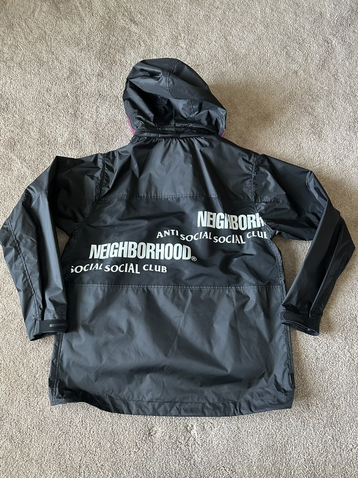 Anti Social Social Club × Neighborhood Anti Social Social Club x  Neighborhood Pink Matter Jacket | Grailed