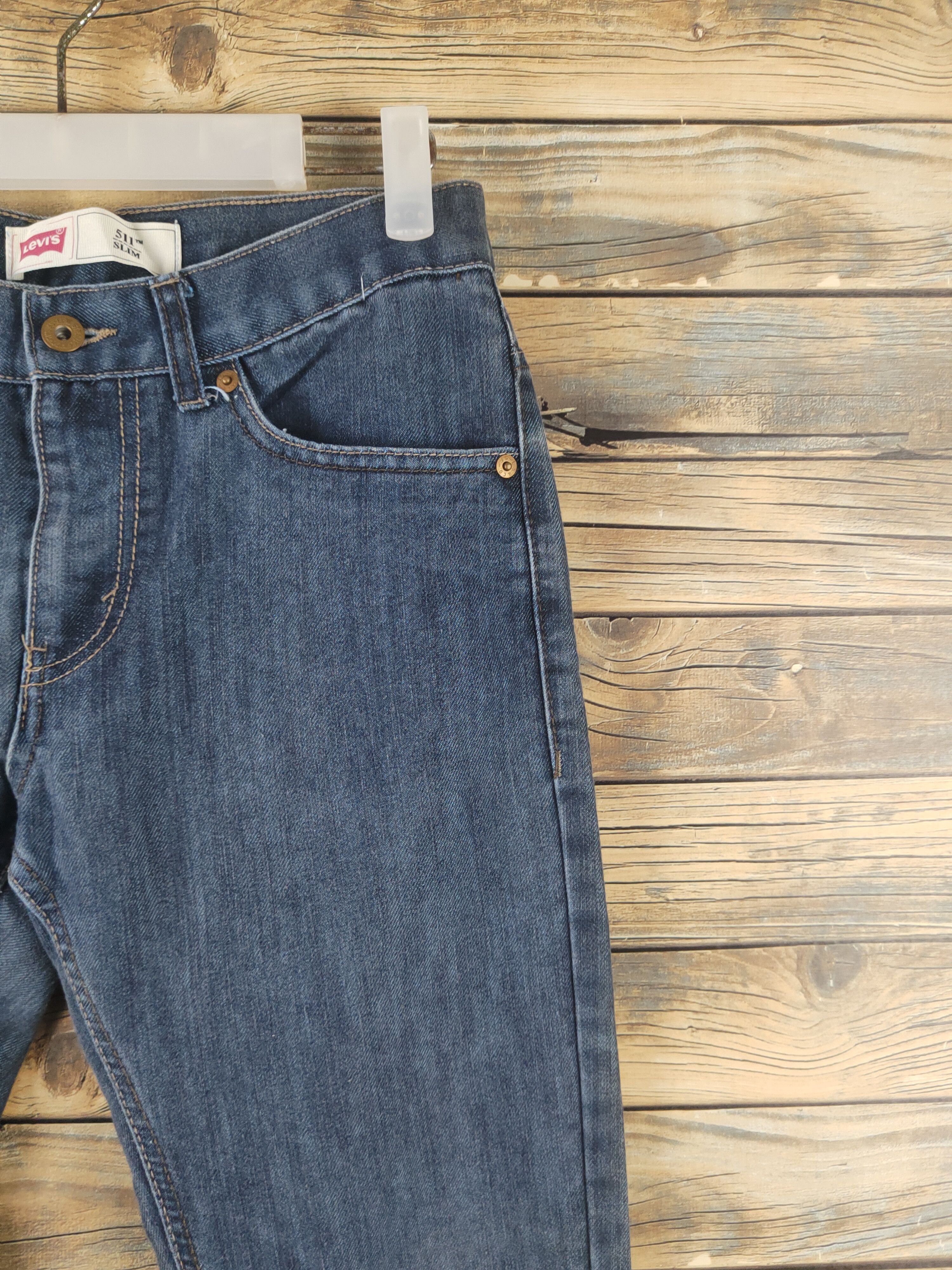 Levi's DL Levi's Dark Blue Distressed Ripped Jeans #2779 Size 28" / US 6 / IT 42 - 5 Thumbnail