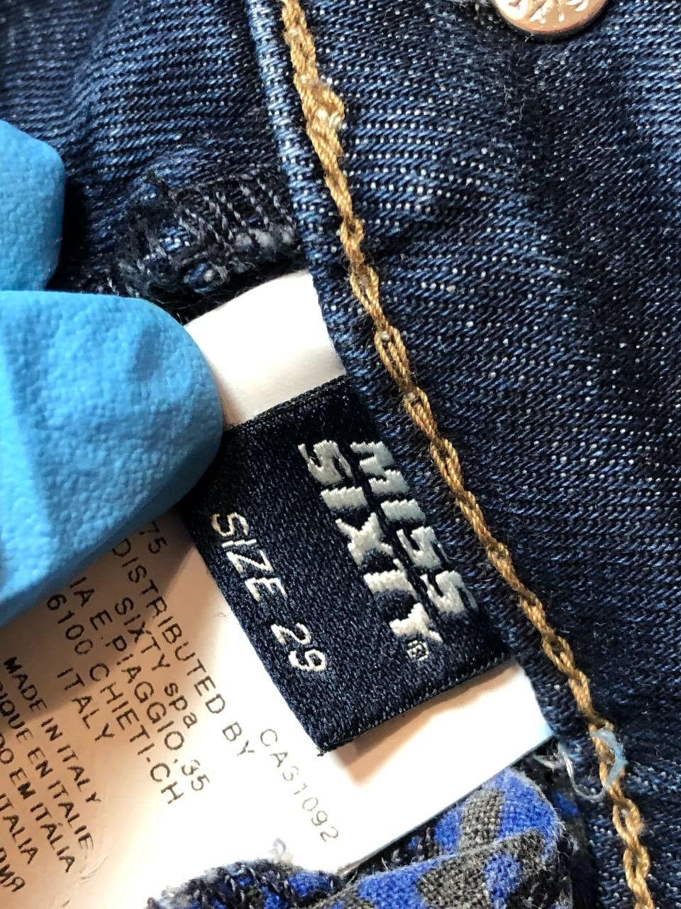 Miss Sixty Miss Sixty jeans blue vintage crazy Y2K made in Italy Size 29" - 3 Thumbnail