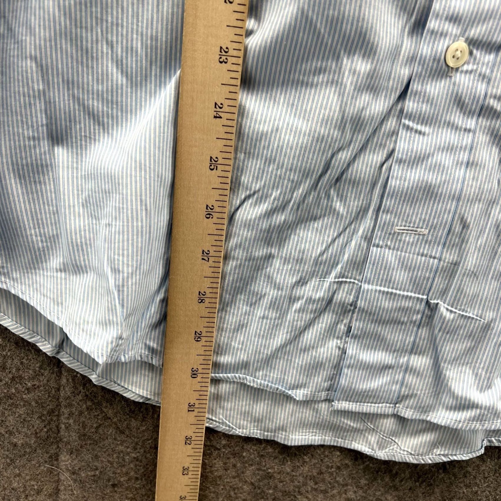 Vineyard Vines Vineyard Vines Shirt Mens 16 Blue Button-Down Oxford Dress 100's 2 Ply Blue Size 42R - 5 Thumbnail