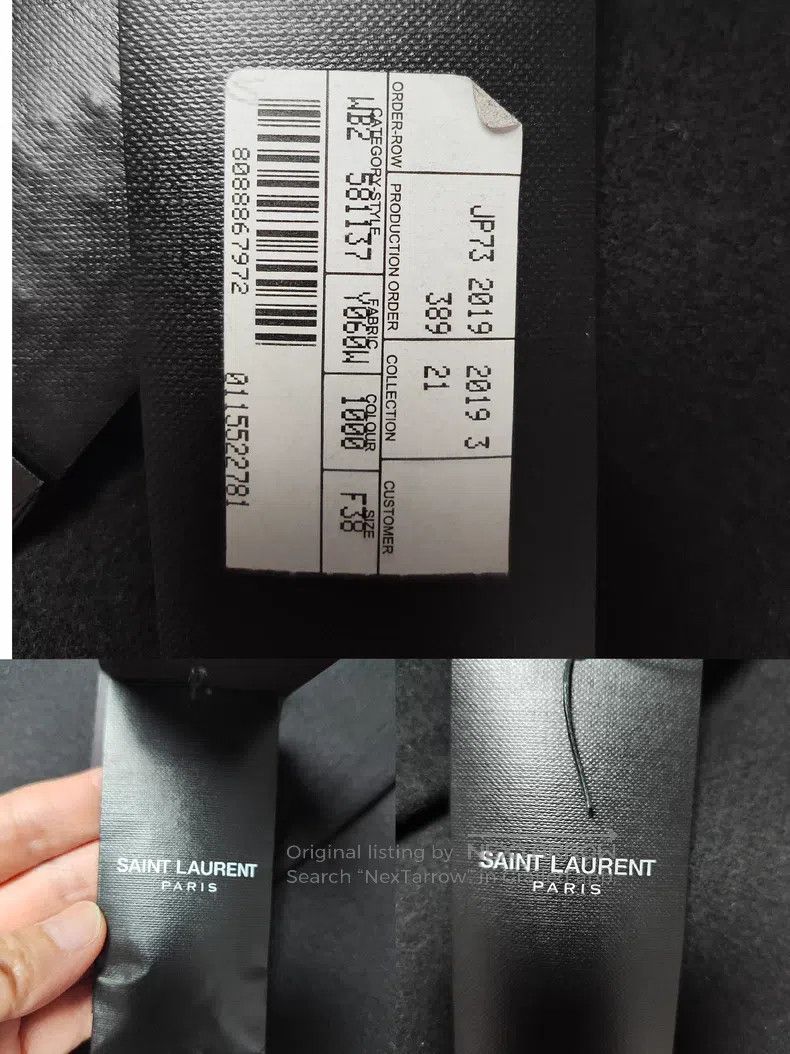 Saint Laurent Paris Saint Laurent Paris Women's double-breasted coat, navy sty Size XS / US 0-2 / IT 36-38 - 8 Thumbnail