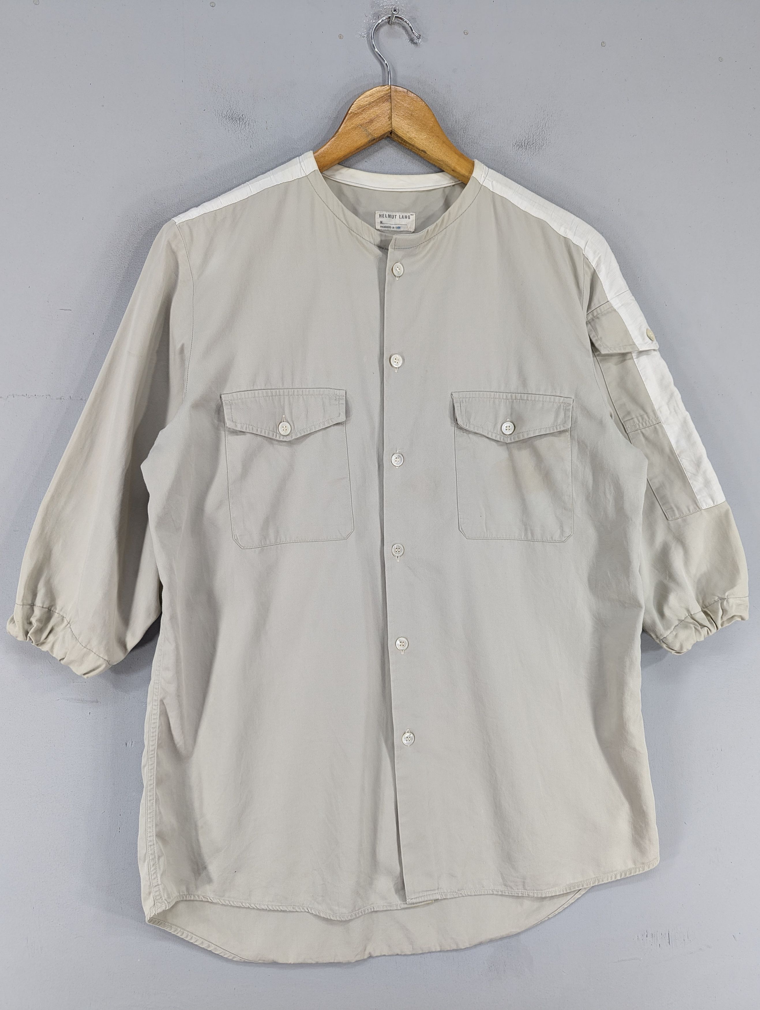 Helmut Lang 🔥Vintage 1998 Helmut Lang Button Ups Shirt Size US M / EU 48-50 / 2 - 3 Thumbnail